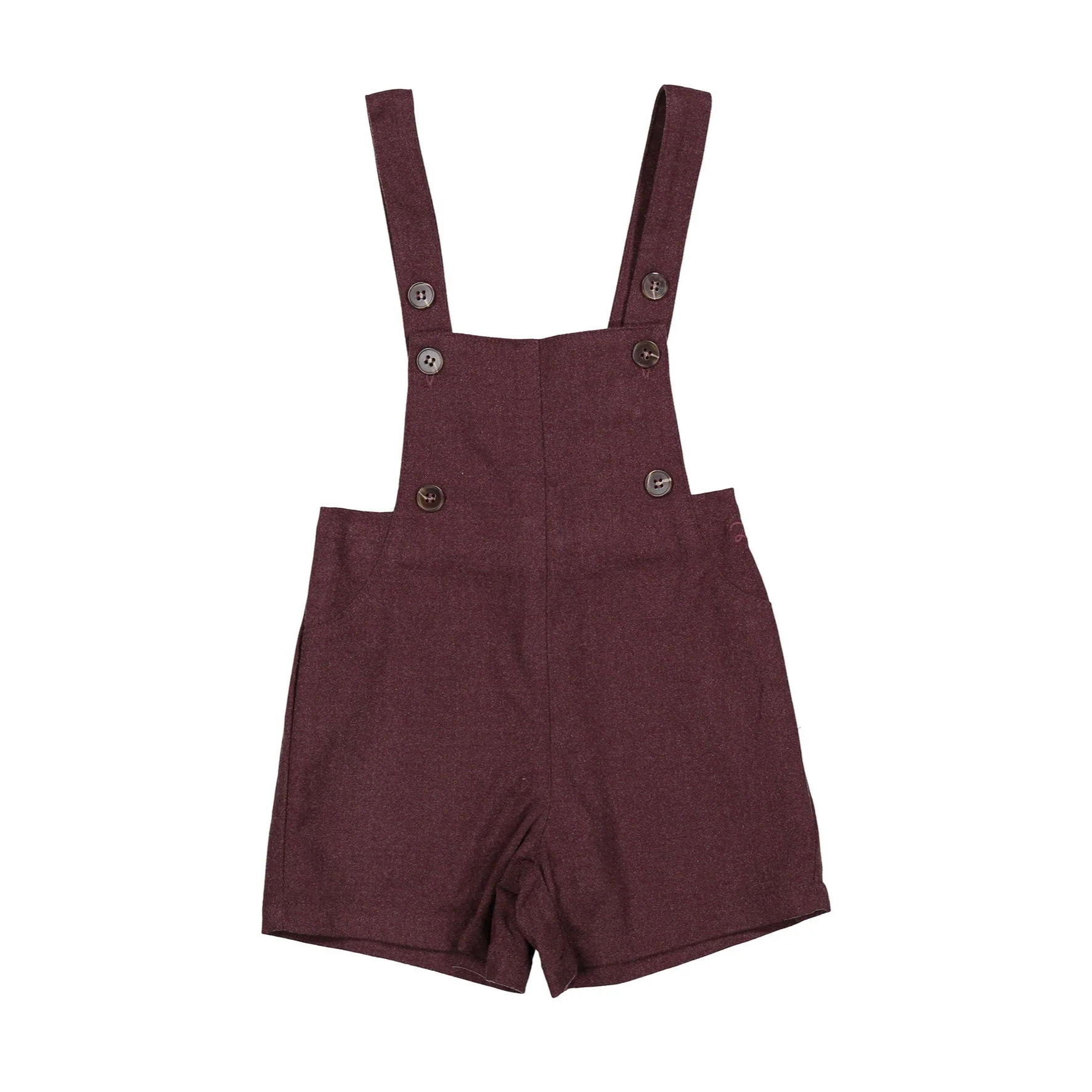 L by Ladida Eggplant Wool Overalls