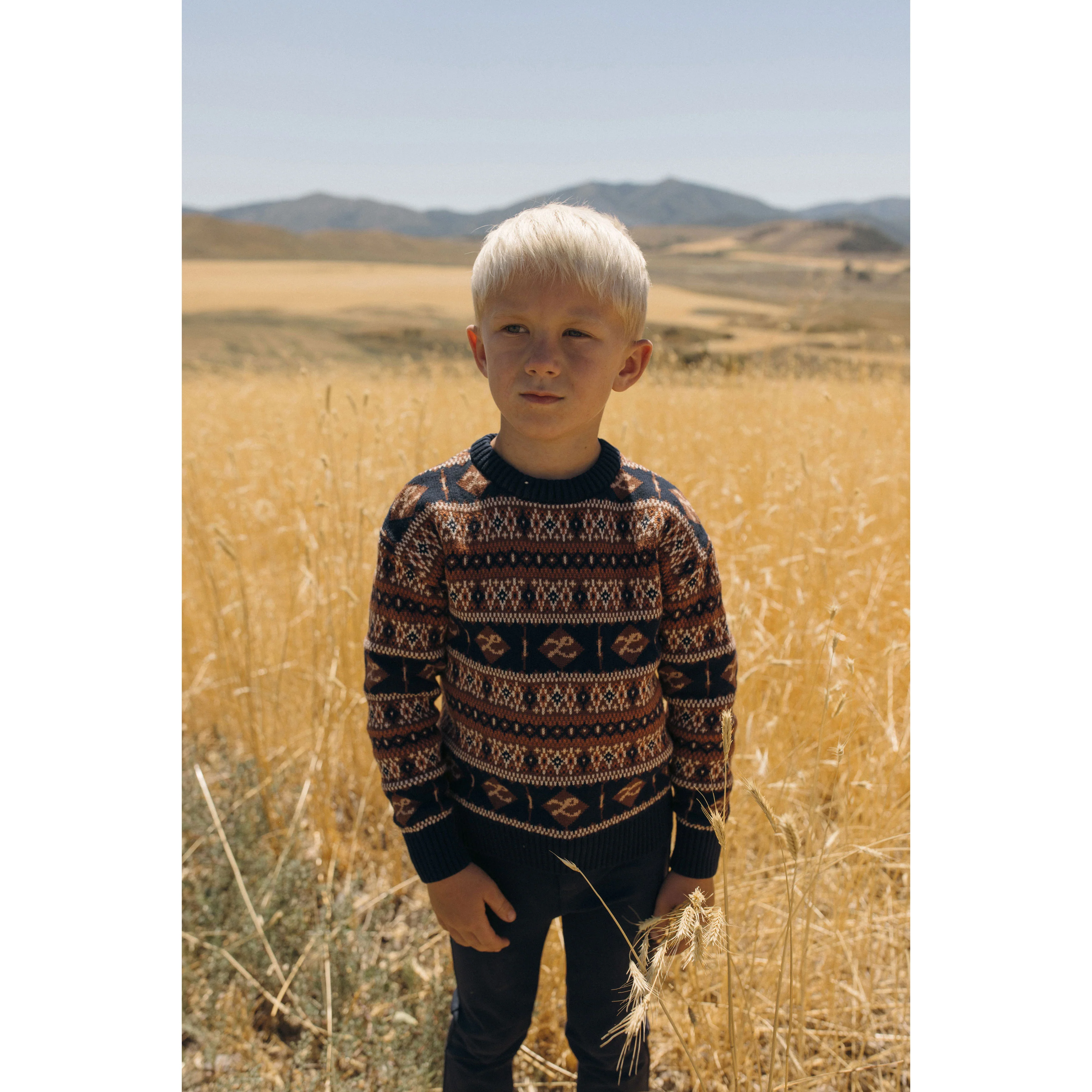 L by Ladida Fair Isle Logo Printed Sweater - Image 2