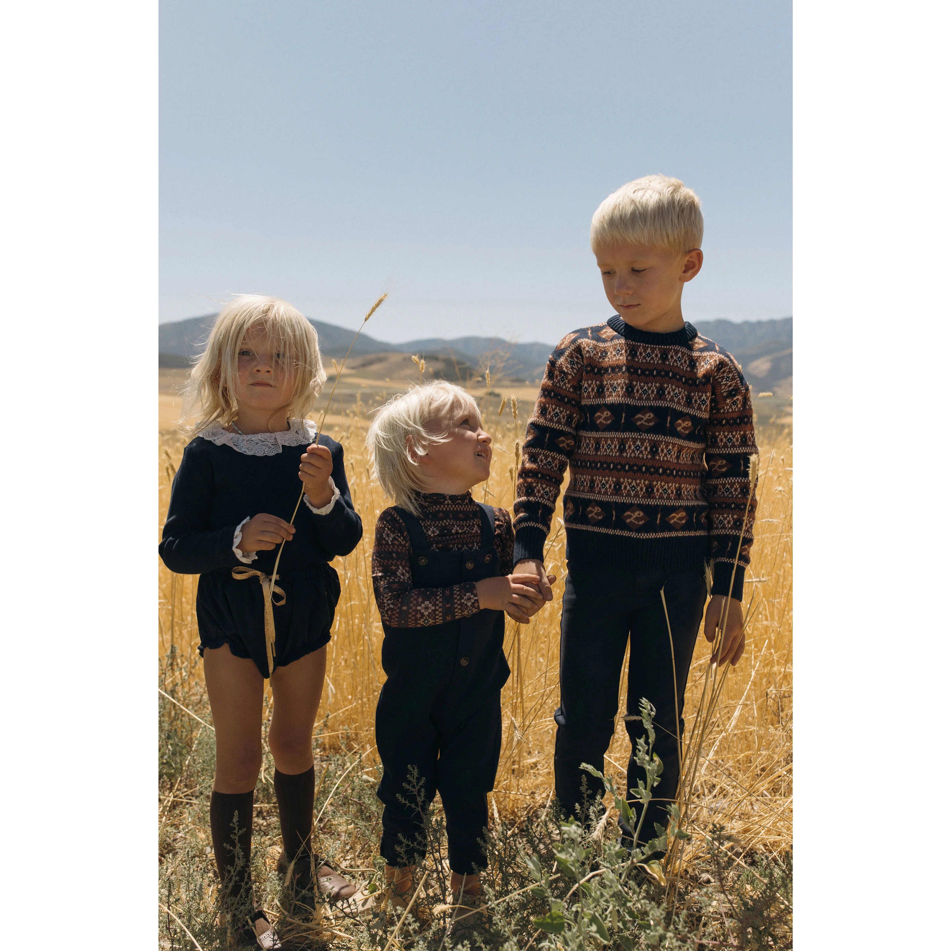 L by Ladida Fair Isle Logo Printed Sweater - Image 3