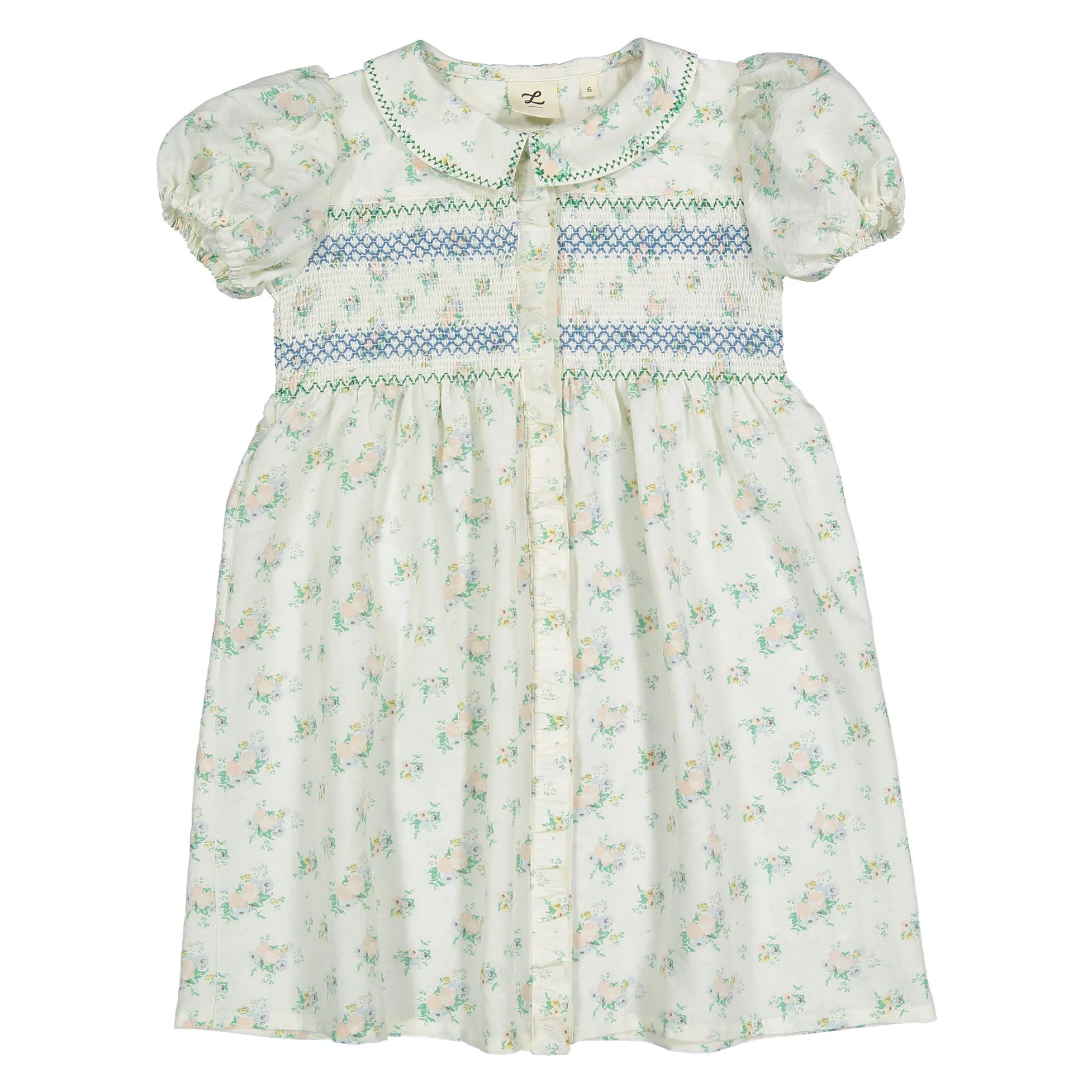 L by Ladida Floral Smocked Puff Sleeve Dress - Image 8