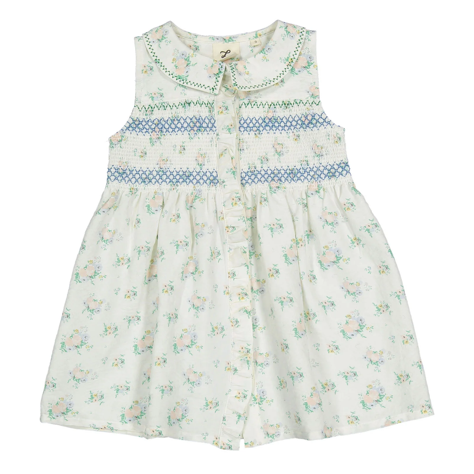L by Ladida Floral Smocked Sleeveless Dress