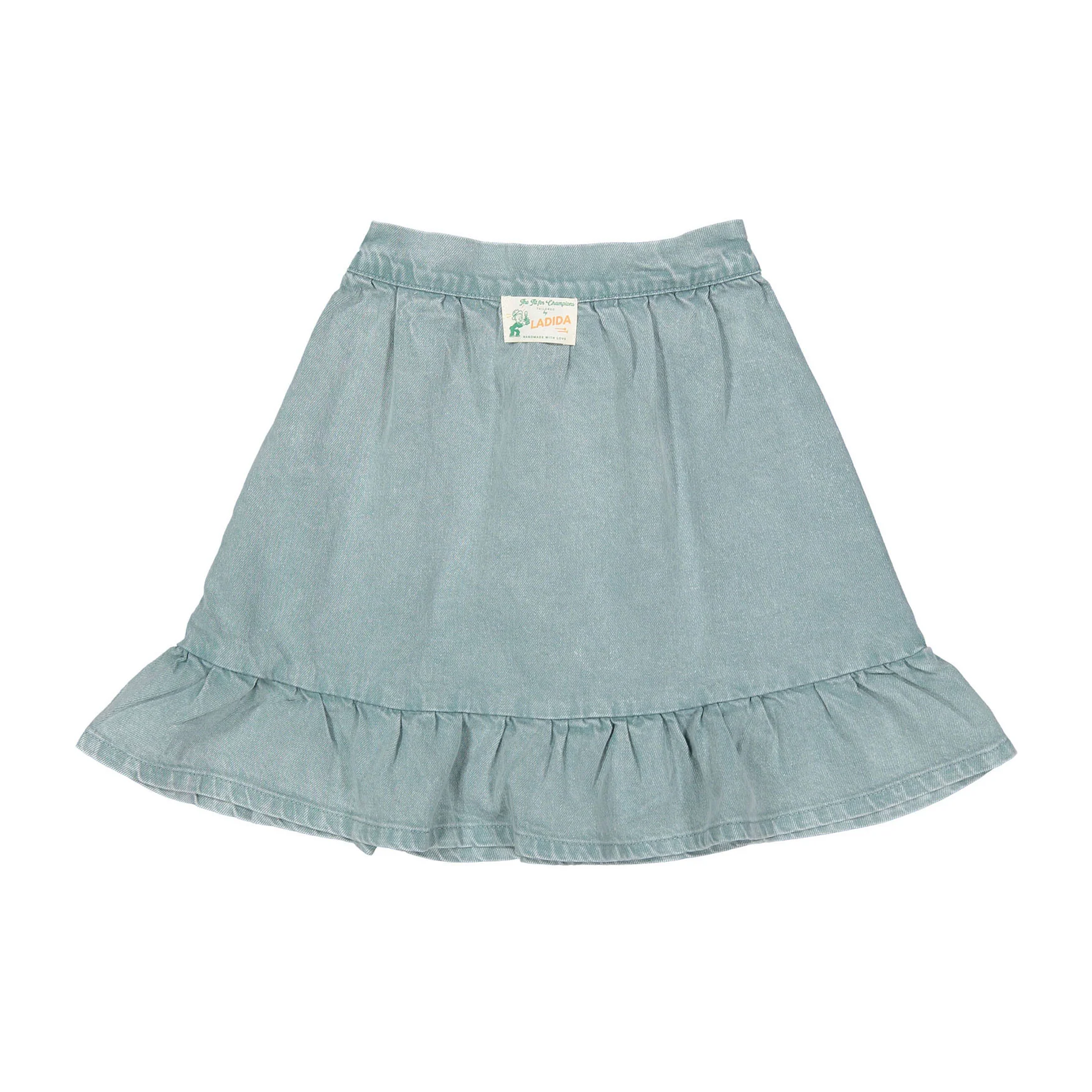 L by Ladida Funday Green Denim Skirt