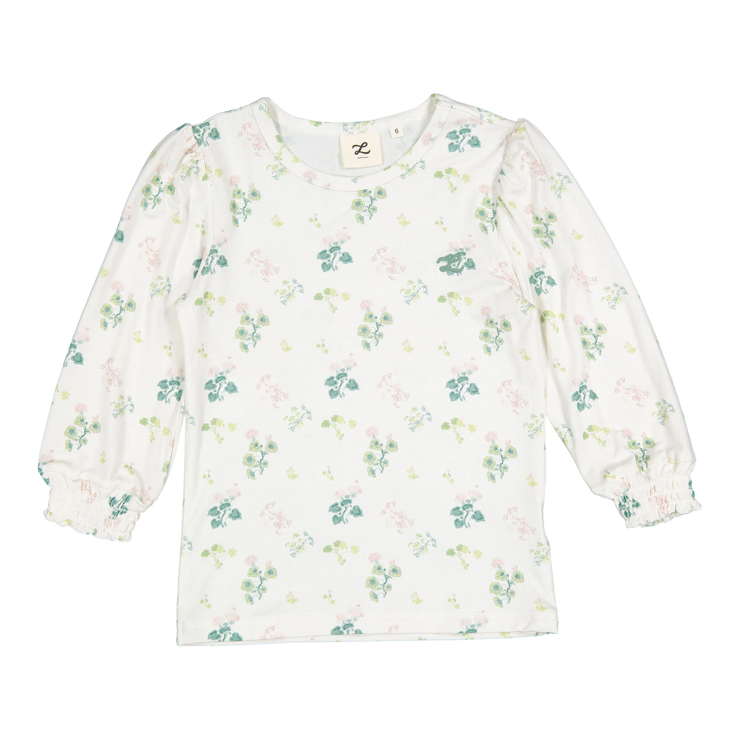 L by Ladida Geranium 3/4 Sleeve Puff Tee