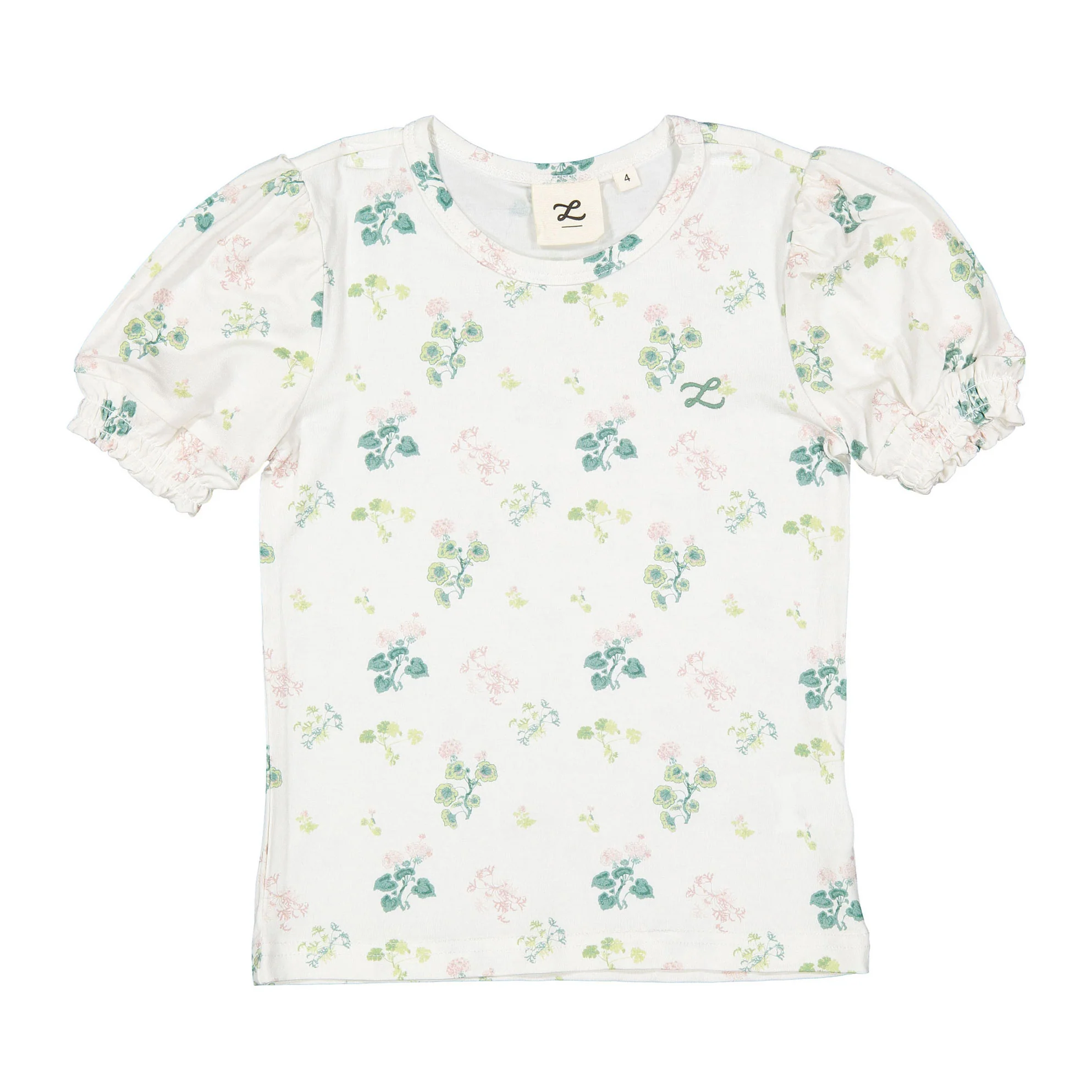 L by Ladida Geranium Short Sleeve Puff Tee