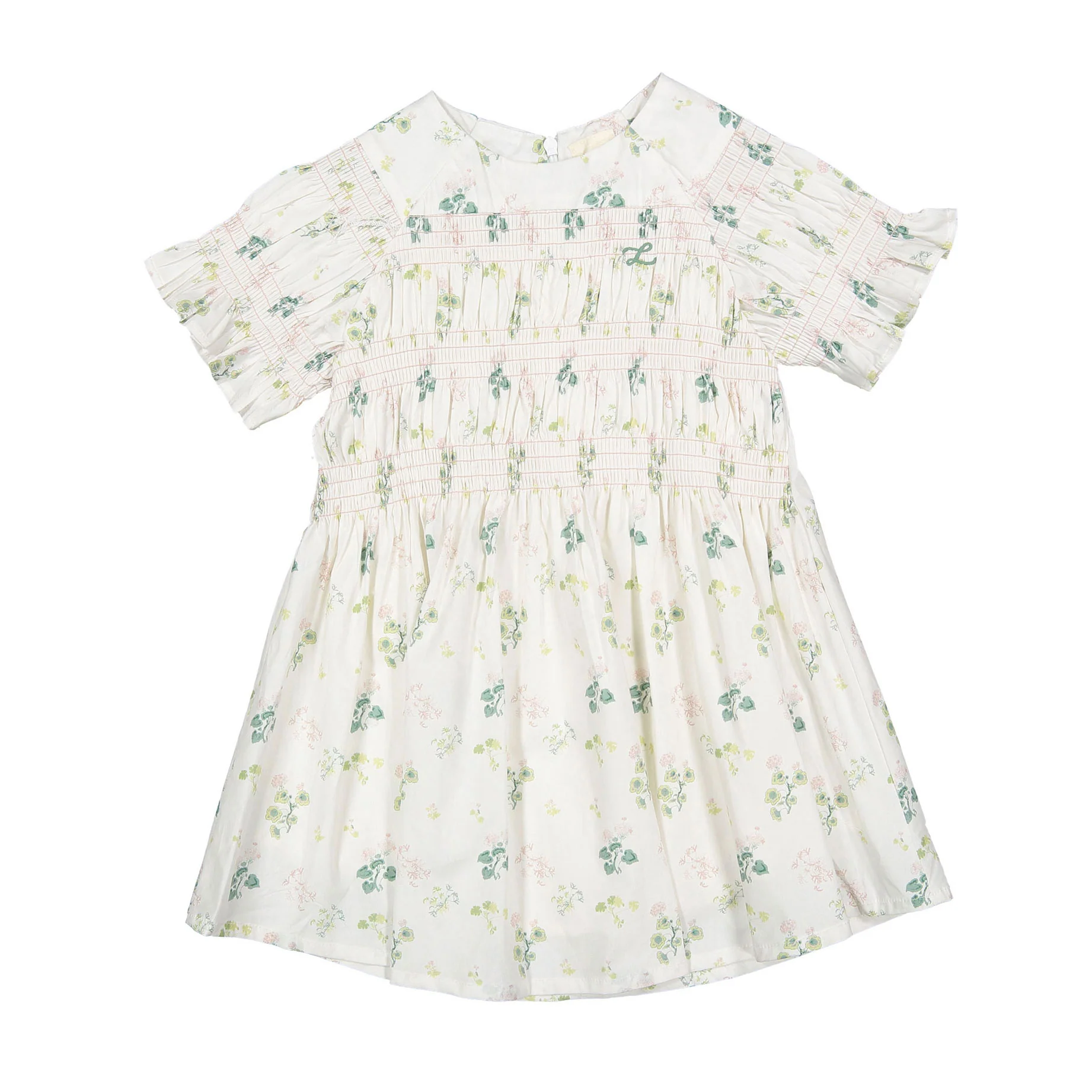 L by Ladida Geranium Smocked Short Sleeve Dress