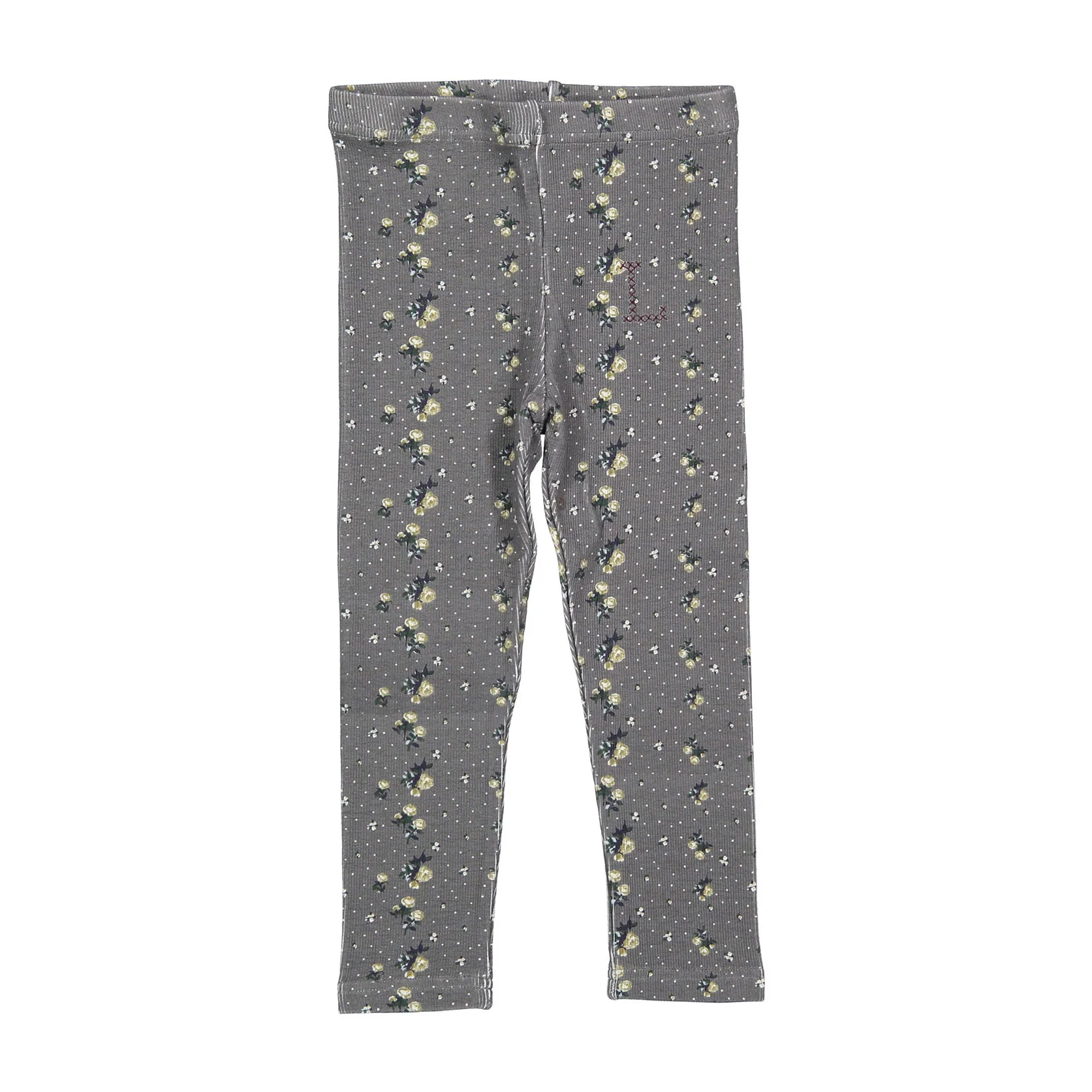 L by Ladida Grey Floral Leggings