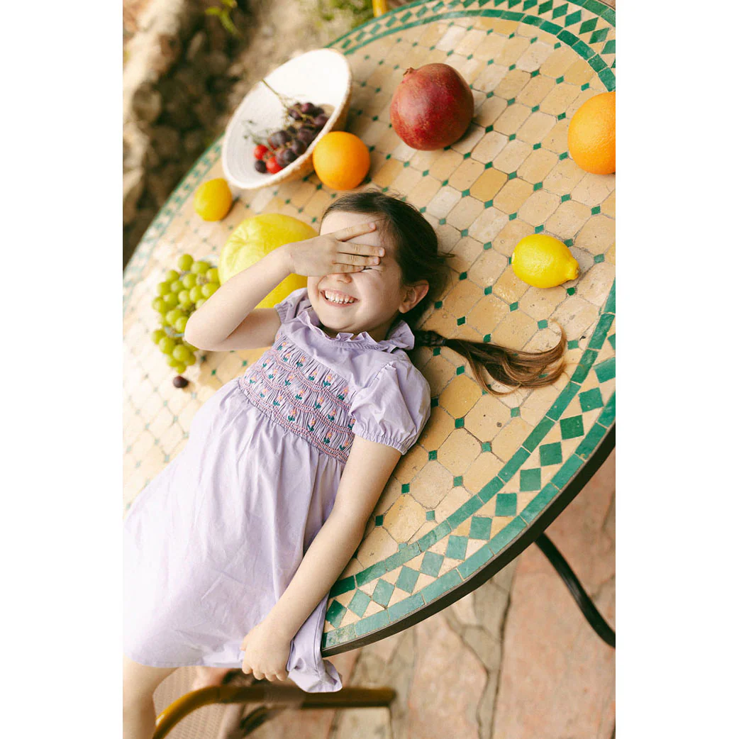 L by Ladida Lavendar Embroidered Short Sleeve Dress - Image 2