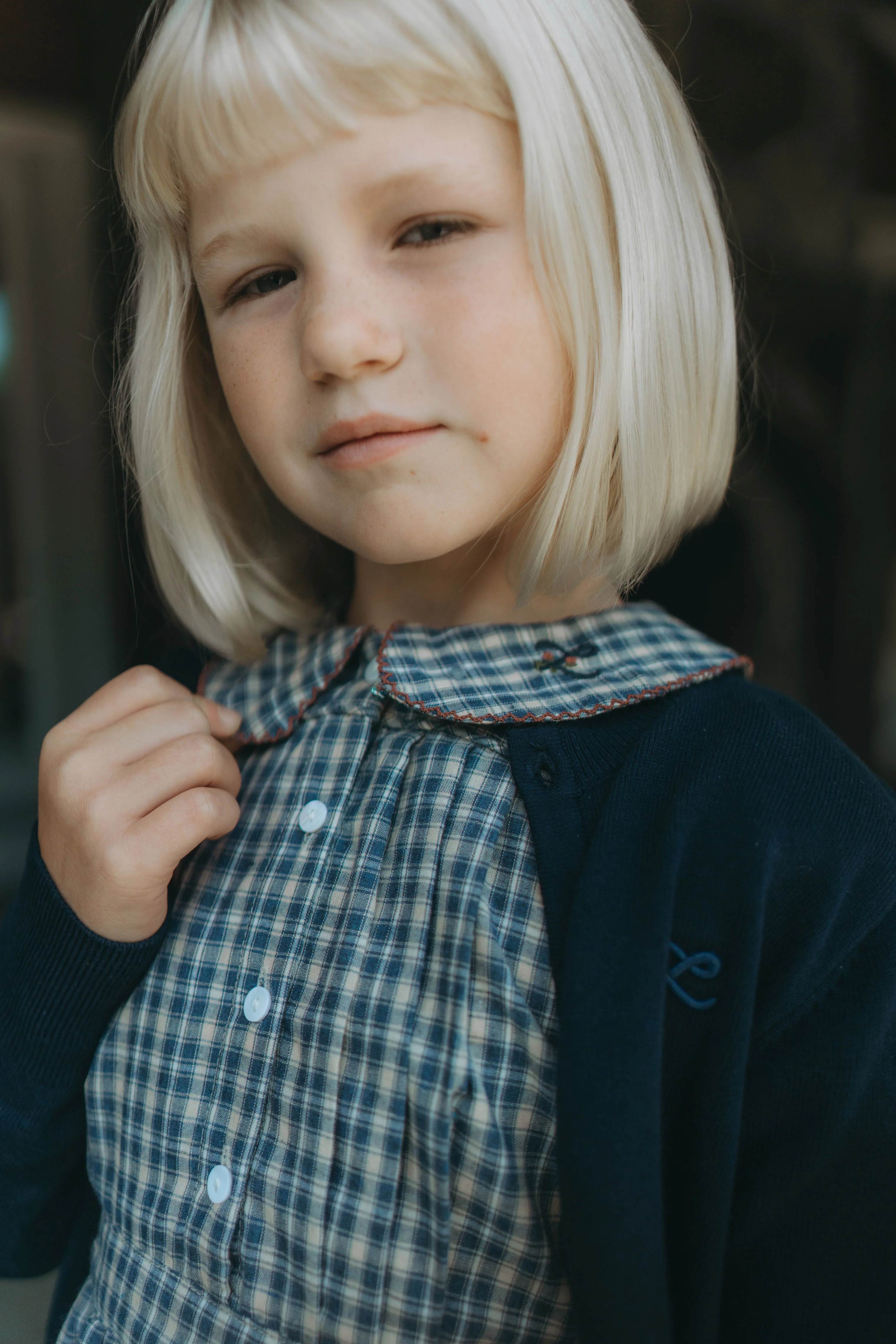 L by Ladida Navy Plaid Dress - Image 2