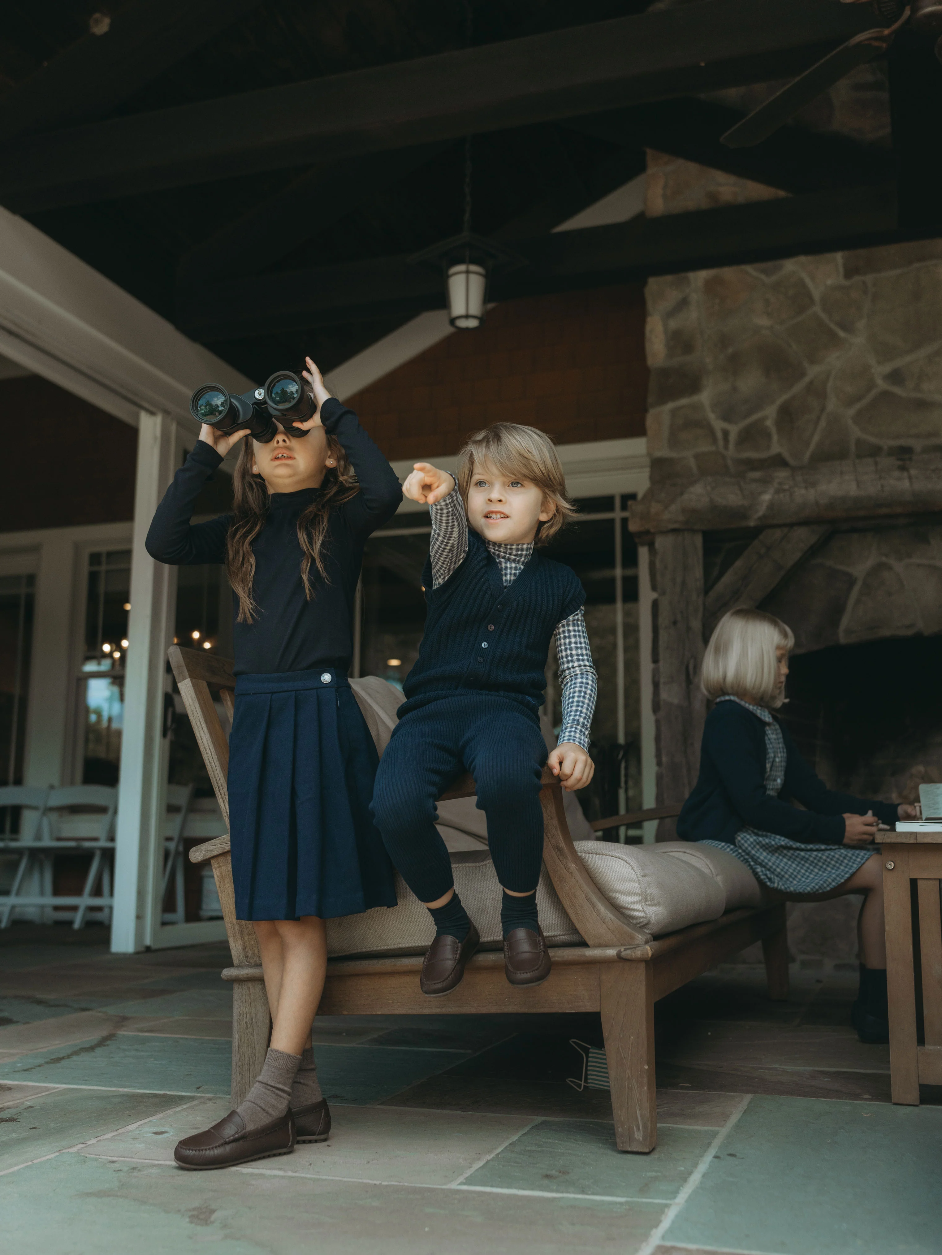L by Ladida Navy Plaid Turtleneck - Image 2