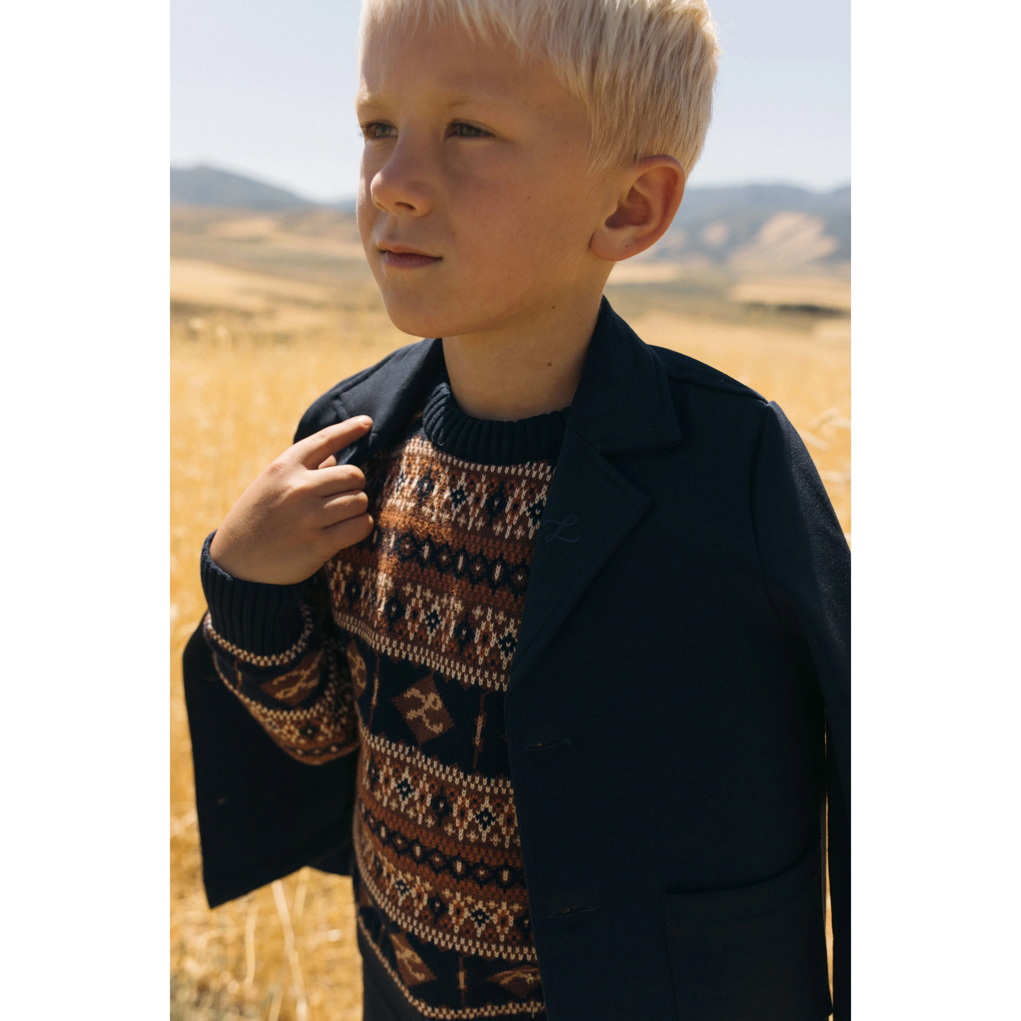 L by Ladida Navy Ponte Blazer - Image 3