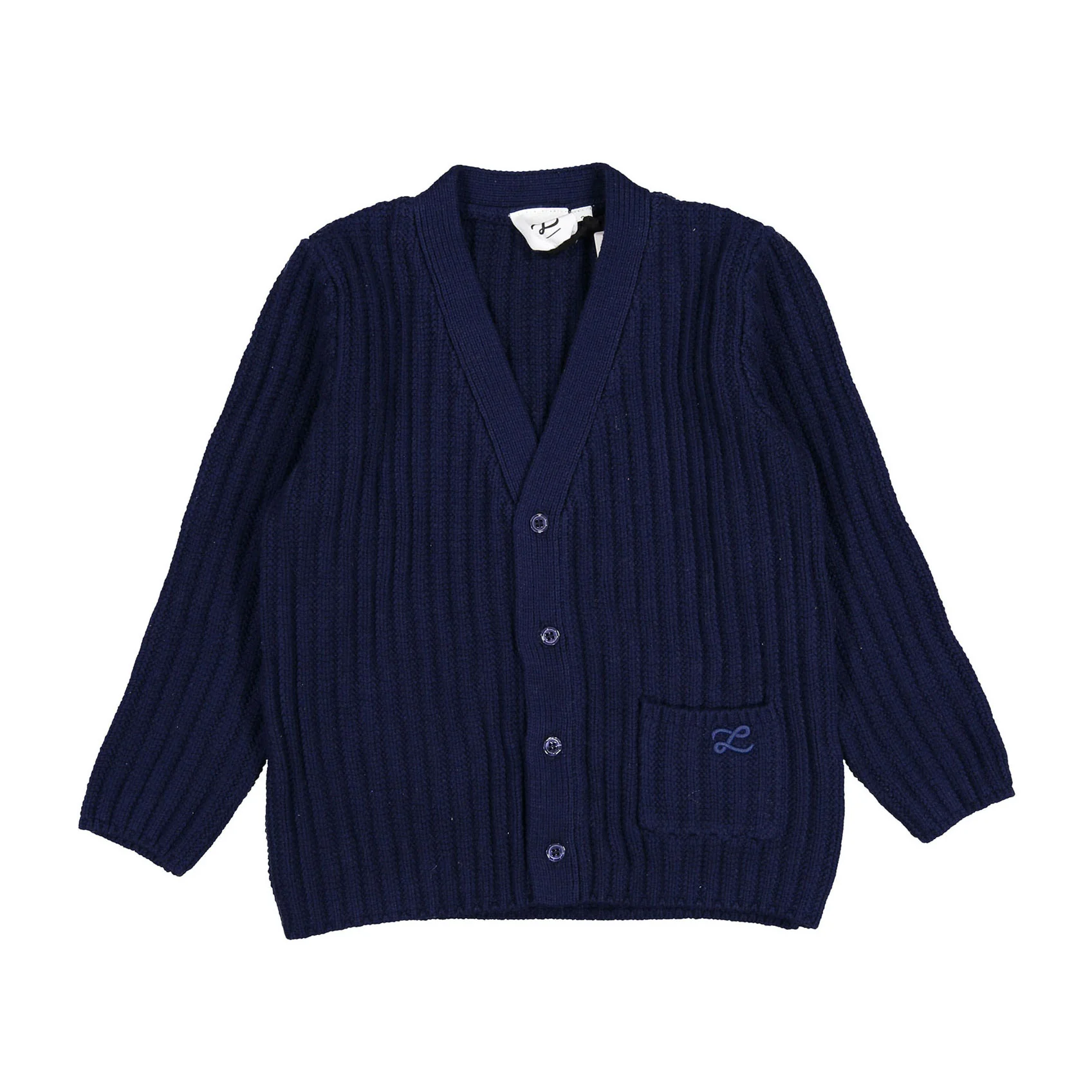 L by Ladida Navy Ribbed Cardigan