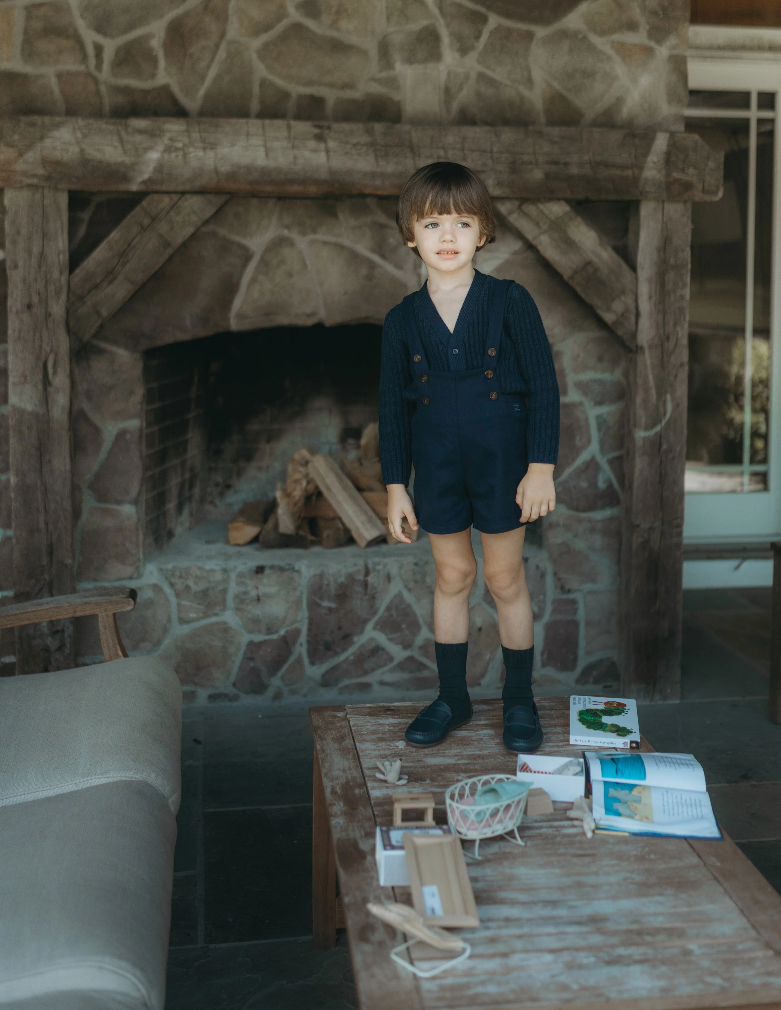 L by Ladida Navy Wool Short Overalls - Image 2