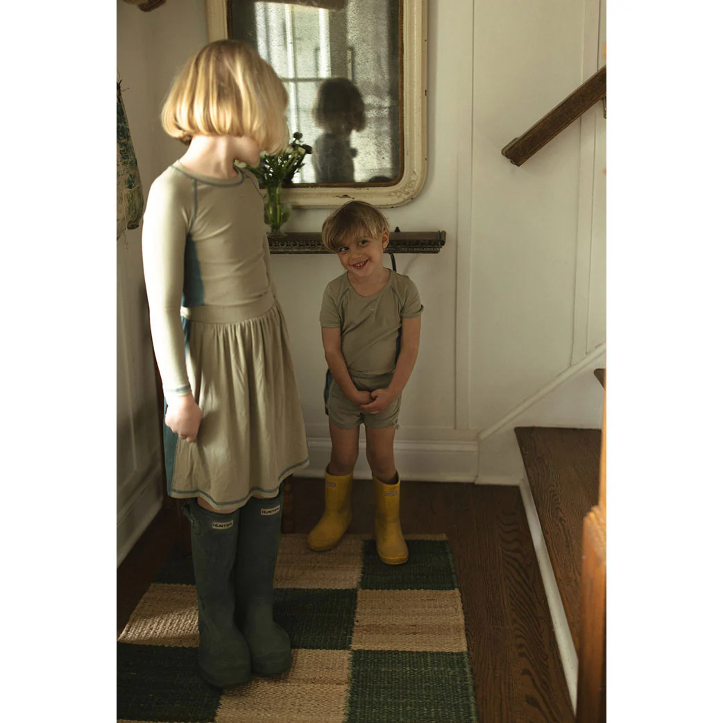 L by Ladida Olive + Slate Girl Contrast Skirt - Image 5