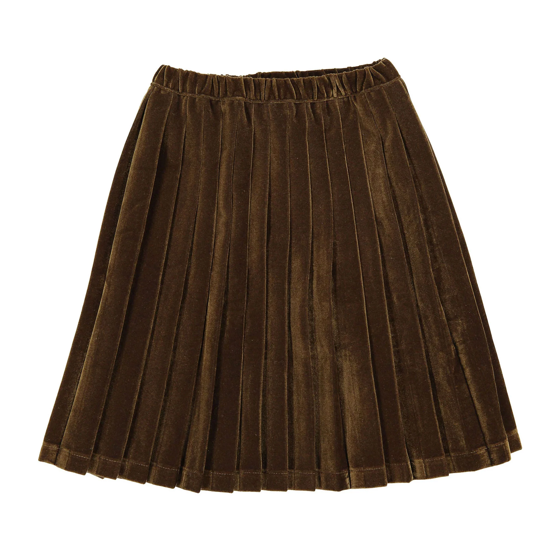 L by Ladida Olive Velvet Puff Skirt