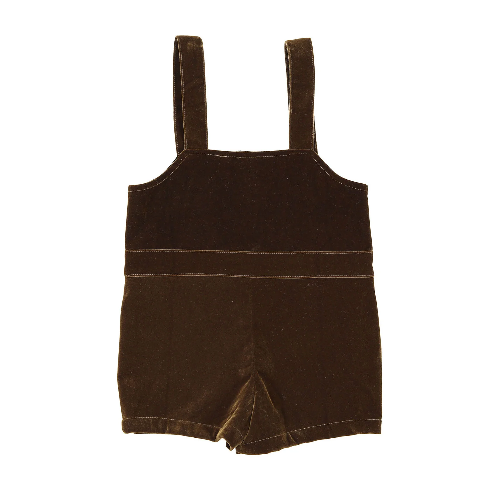 L by Ladida Olive Velvet Short Overalls - Image 2
