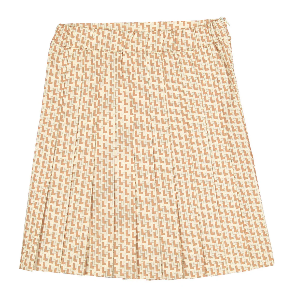 L by Ladida Peach Logo Pleated Skirt - Image 2