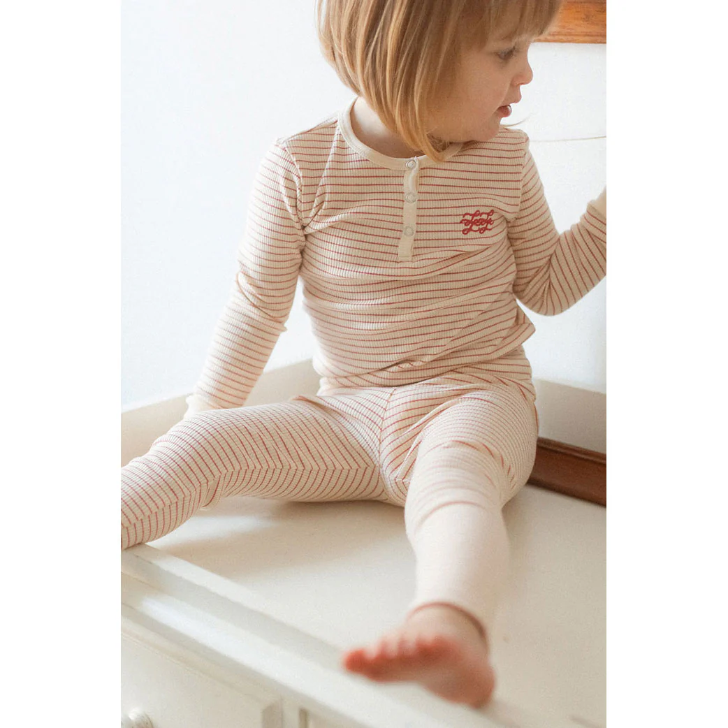 L by Ladida Pink Striped Pajamas - Image 4