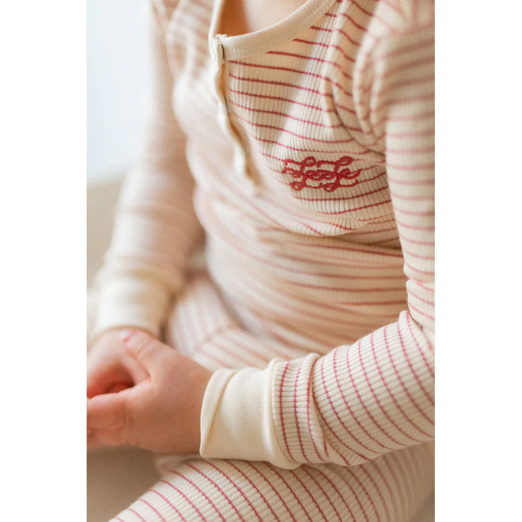 L by Ladida Pink Striped Pajamas - Image 5