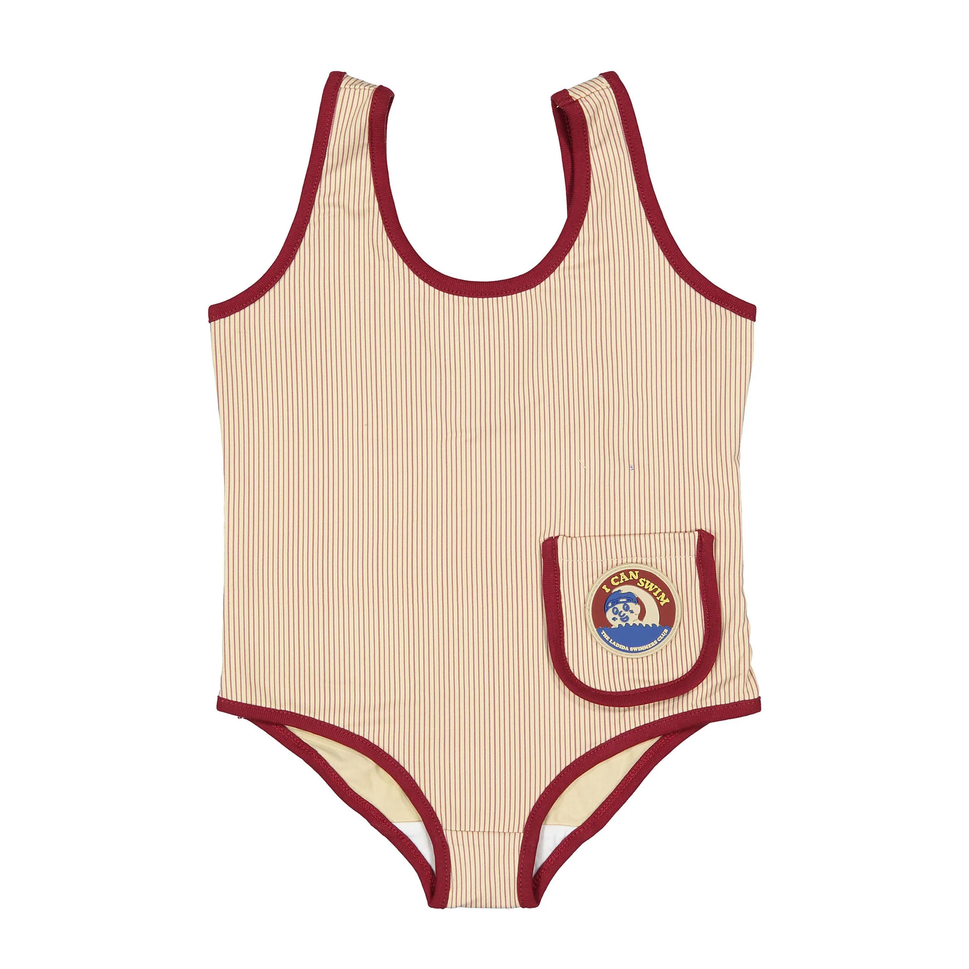 L by Ladida Red Striped Swimsuit