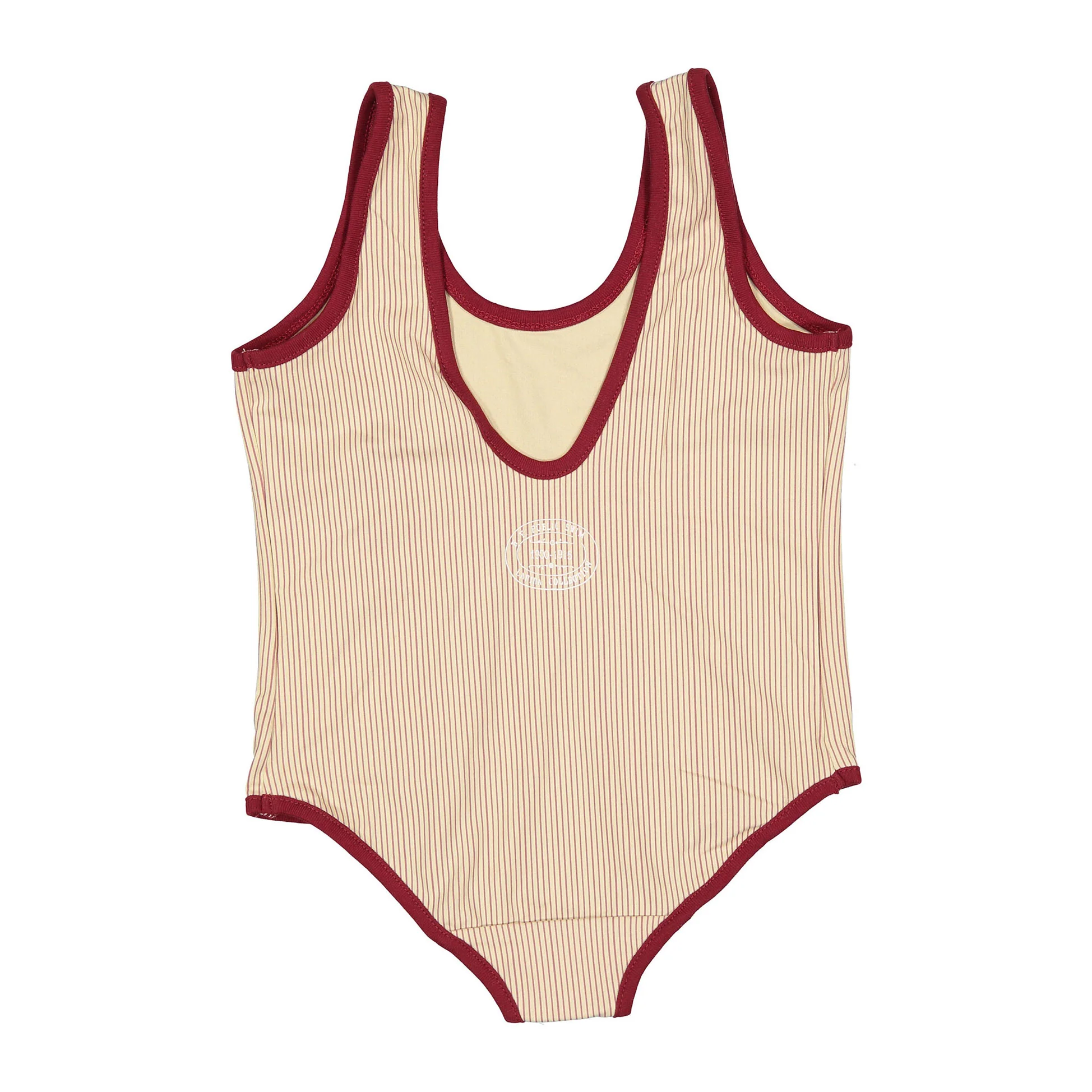 L by Ladida Red Striped Swimsuit - Image 2
