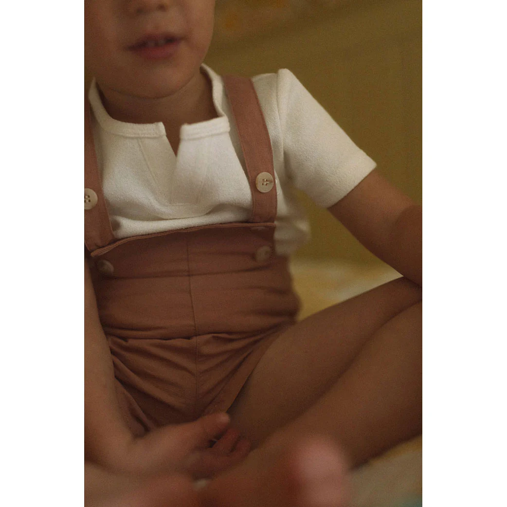 L by Ladida Rust Linen Romper - Image 4