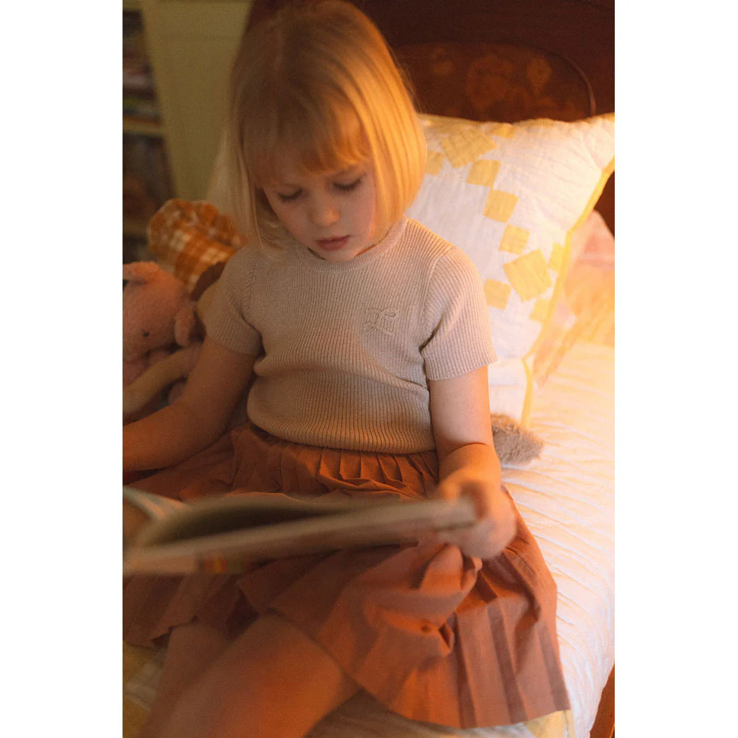 L by Ladida Rust Pleated Skirt - Image 3