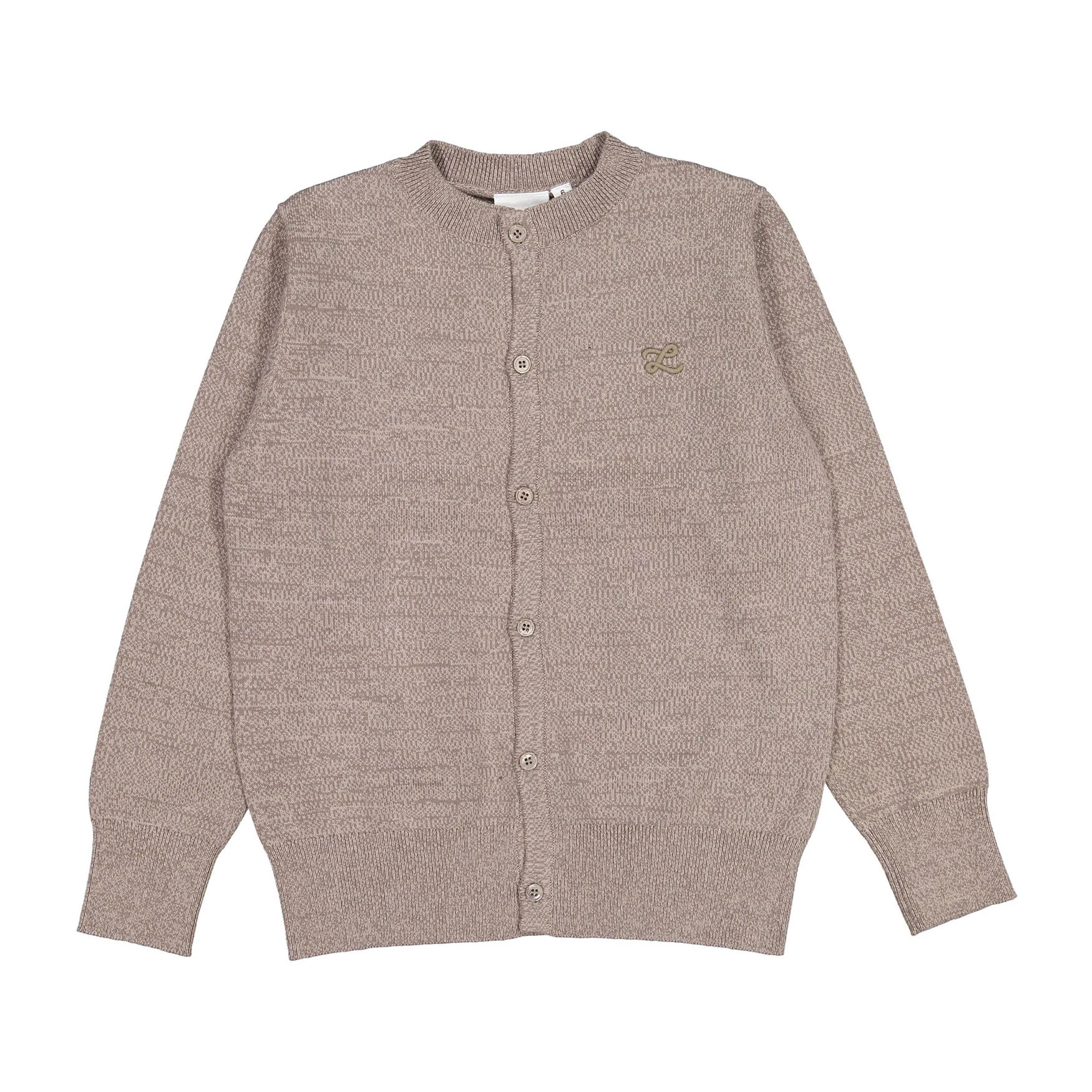 L by Ladida Taupe Basic Cardigan