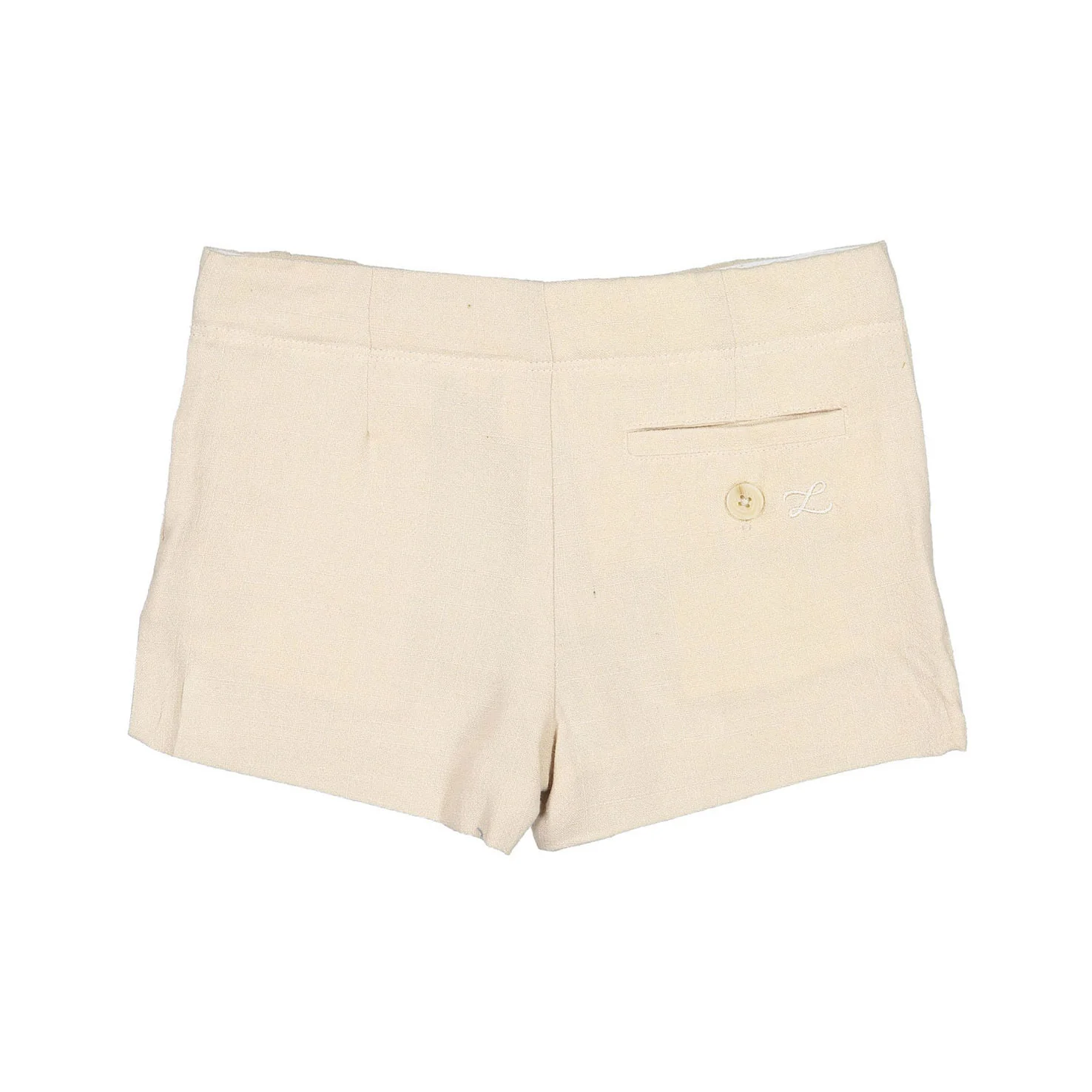 L by Ladida Taupe Linen StructuredShorts - Image 2
