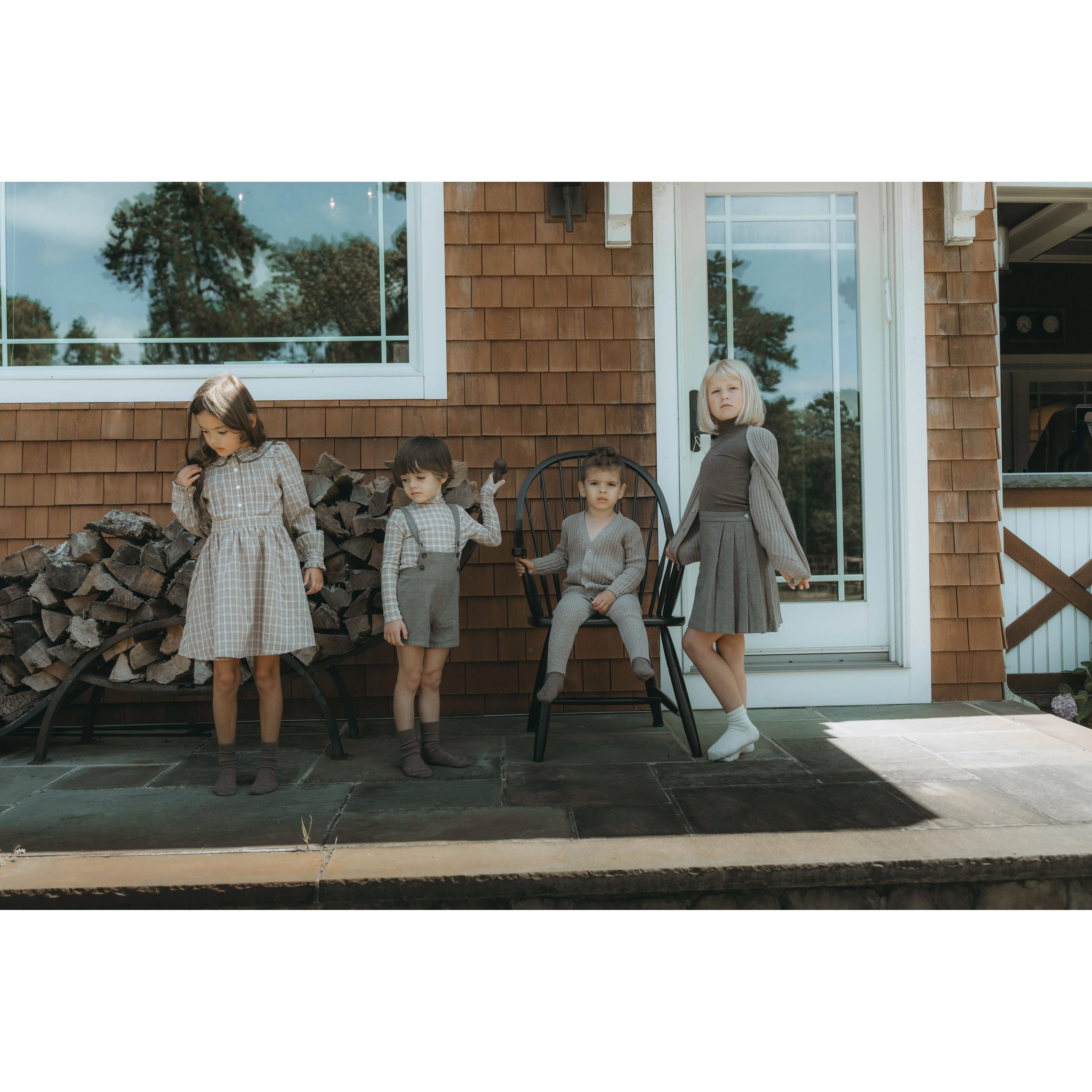 L by Ladida Taupe Plaid Dress - Image 4