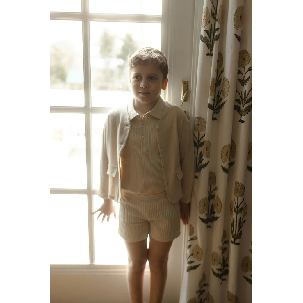 L By Ladida Taupe Ribbed Knit Polo - Image 5
