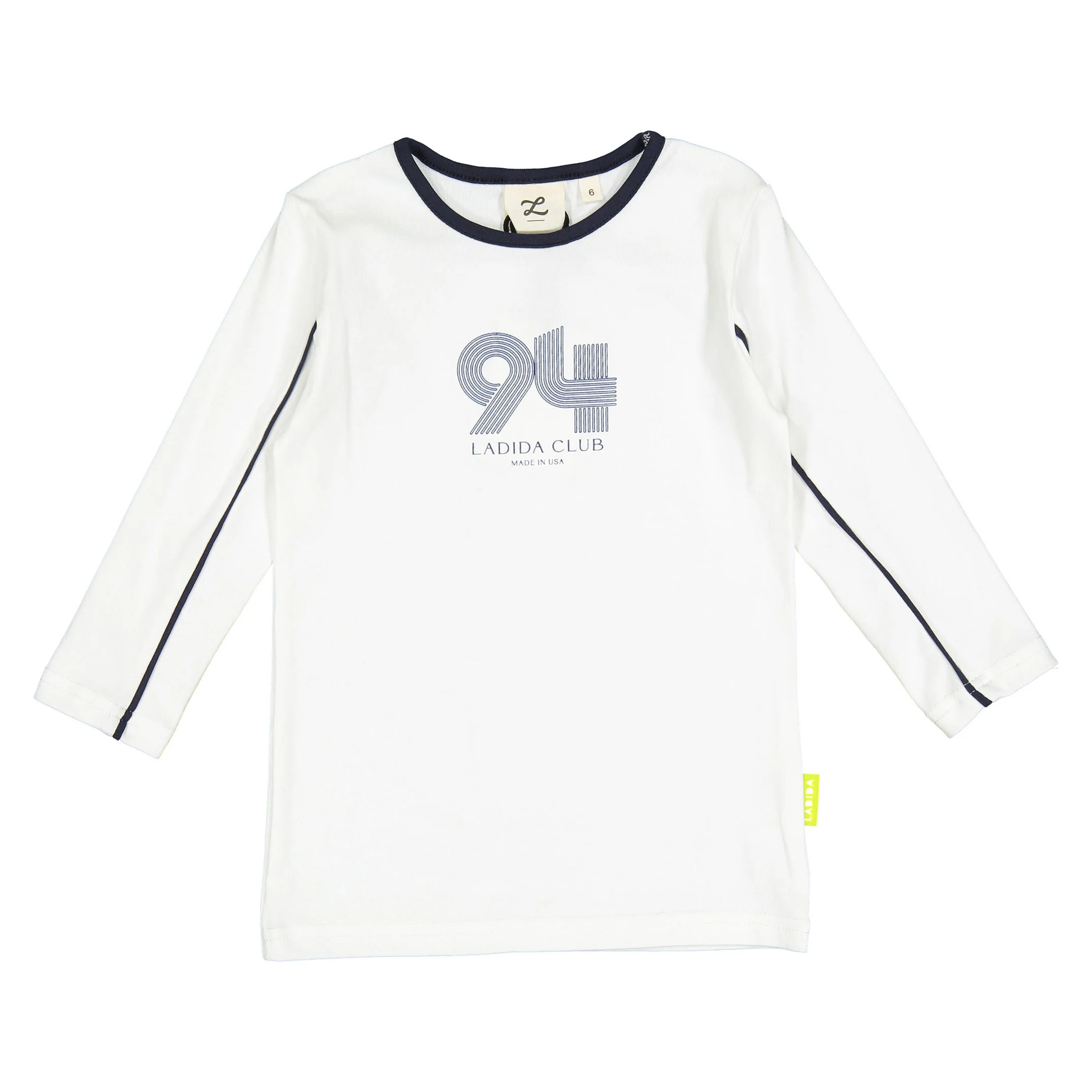 L by Ladida White 3/4 Sleeve 94 Tee