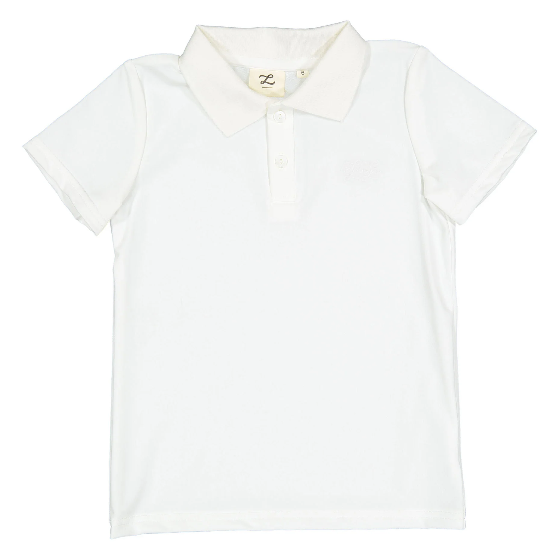 L by Ladida White Polo Shirt