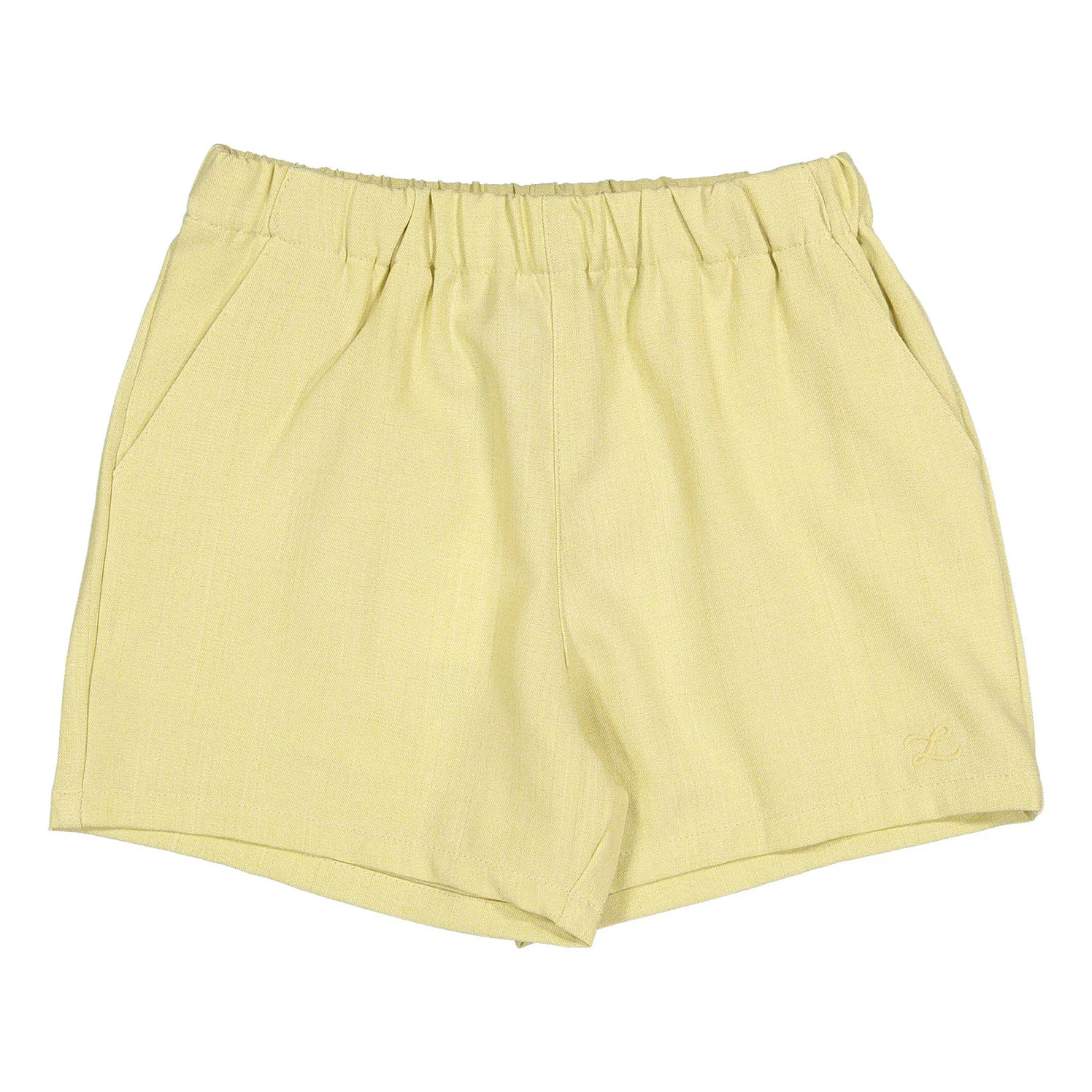 L by Ladida Yellow Elastic Shorts
