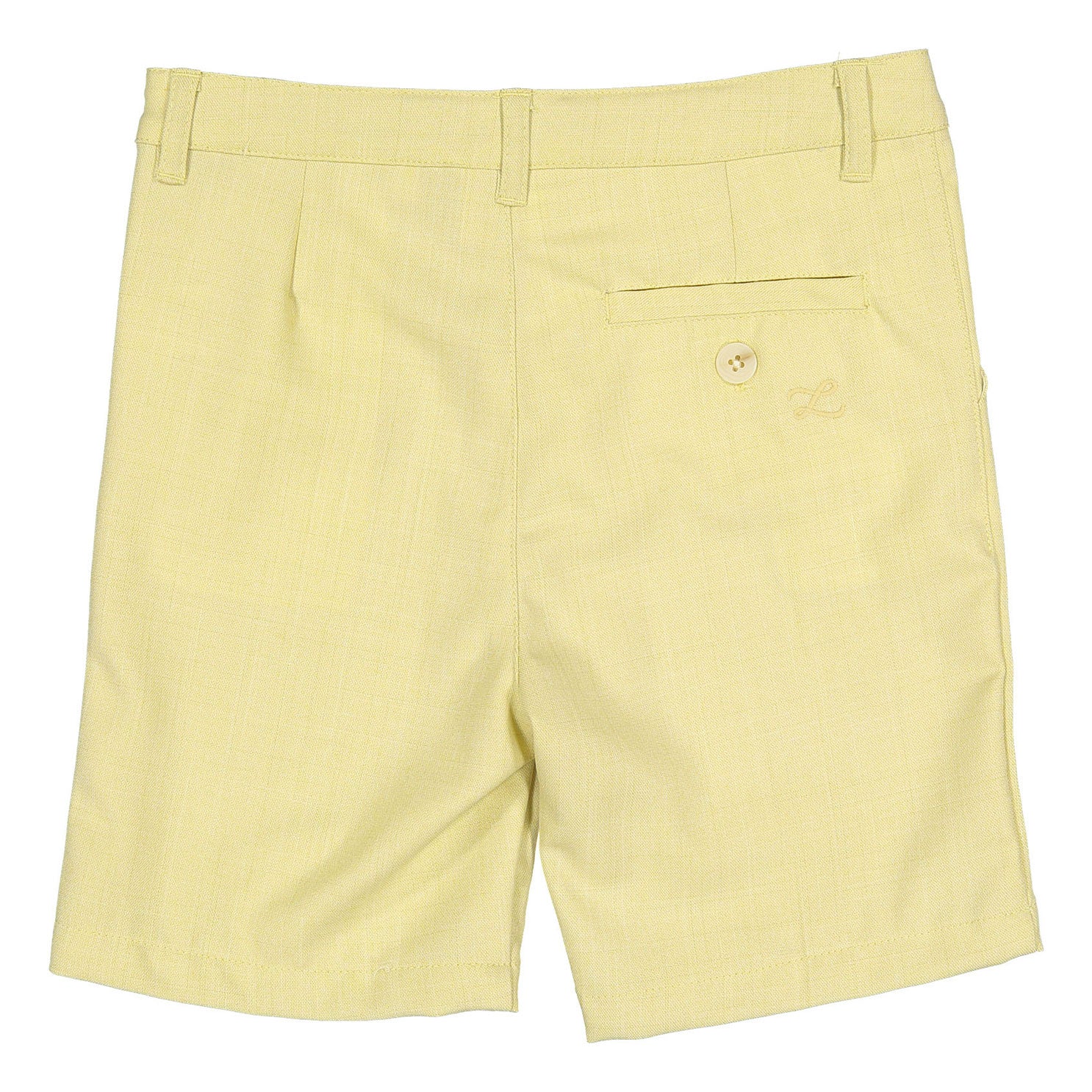 L by Ladida Yellow Linen Shorts - Image 2