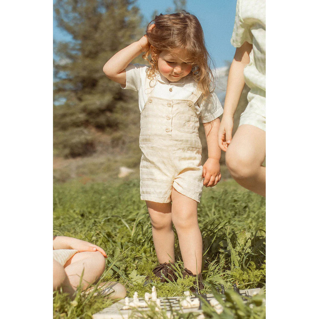 L by Ladida Yellow Plaid Overalls - Image 2