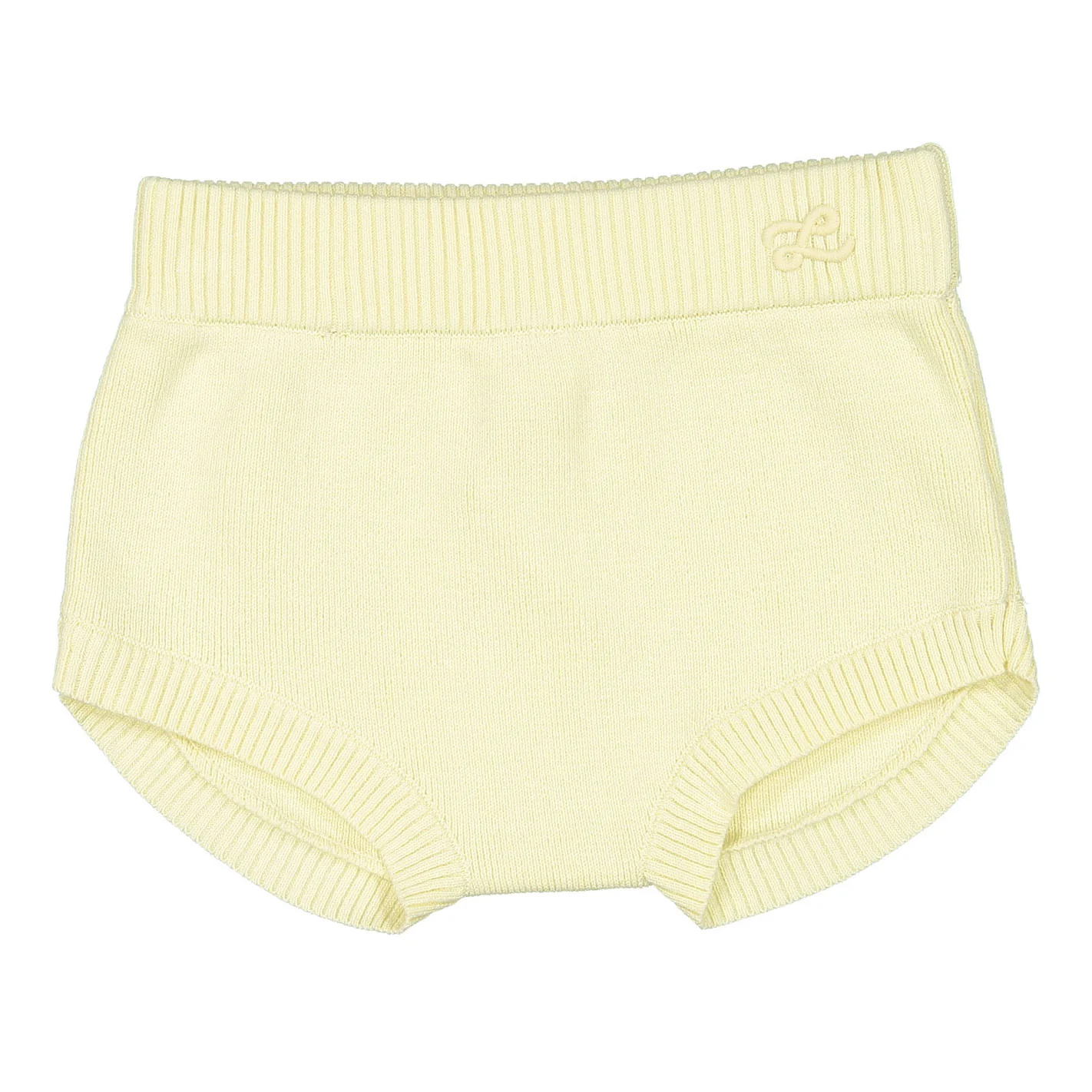 L by Ladida Yellow Ribbed Knit Bloomers