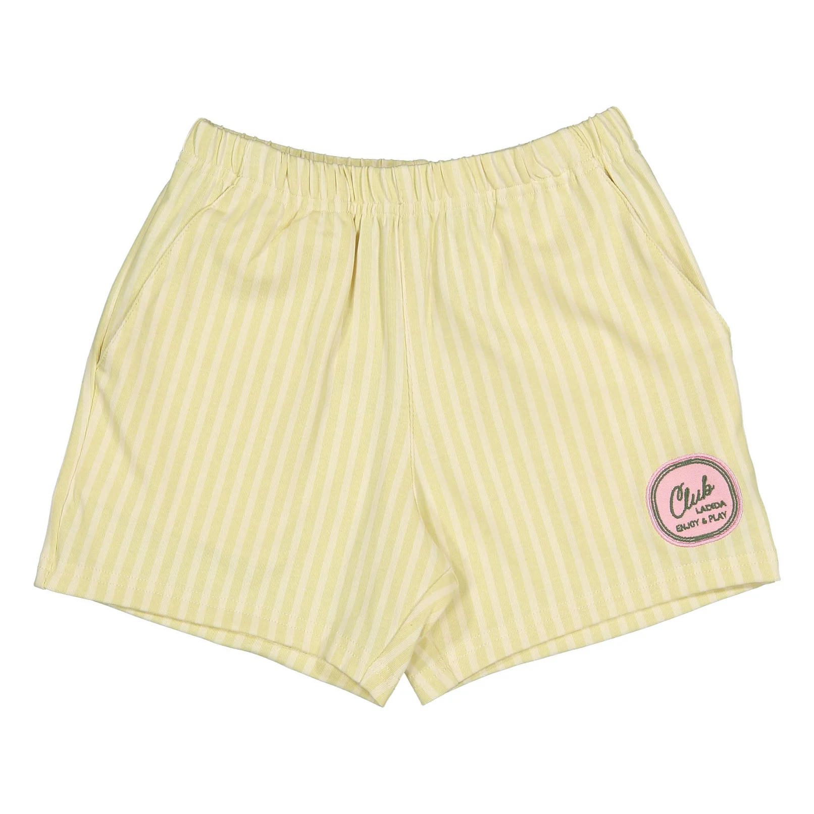 L by Ladida Yellow Striped Club Shorts