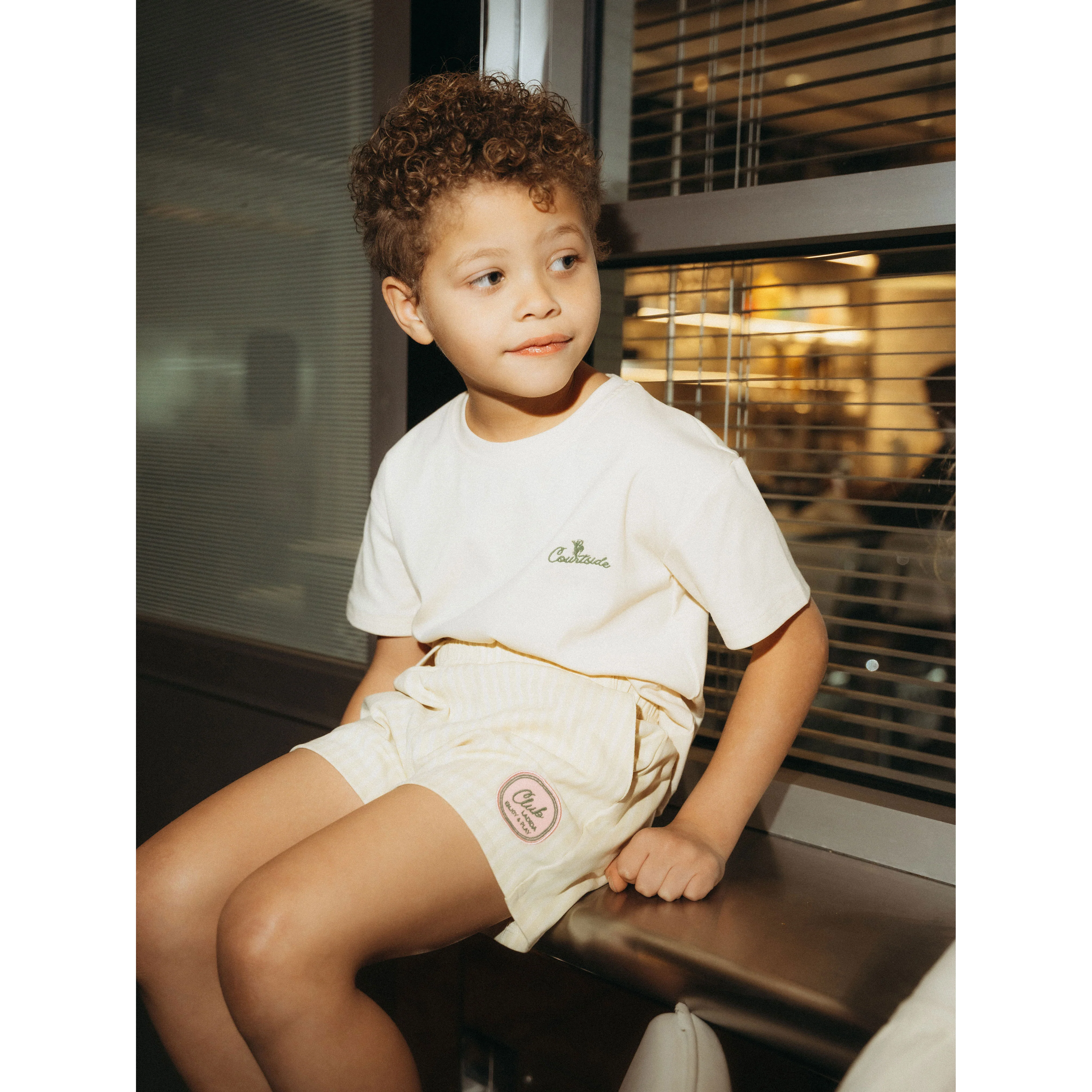 L by Ladida Yellow Striped Club Shorts - Image 2