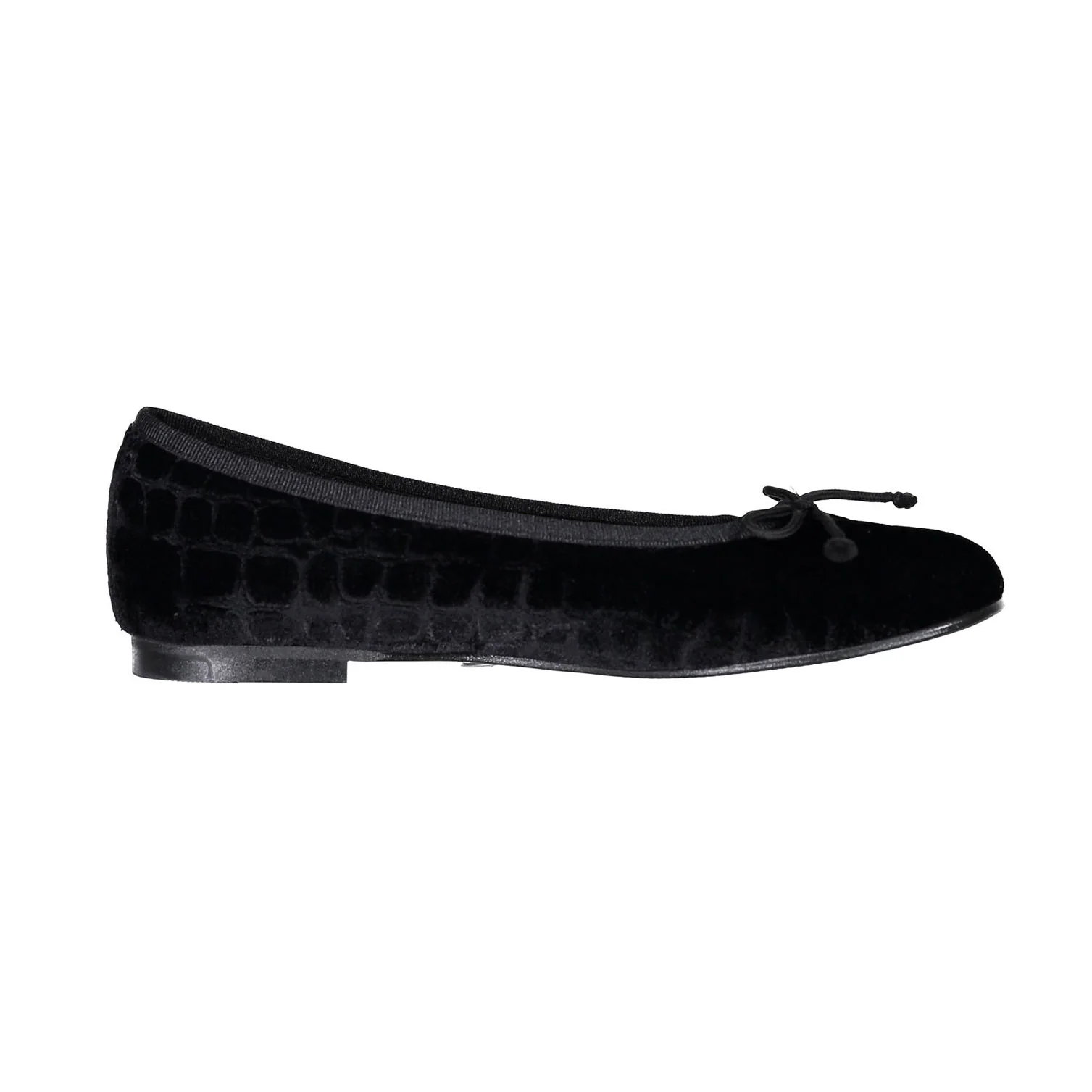 Ladida Shoes Black Croc Ballet Flats - Image 3