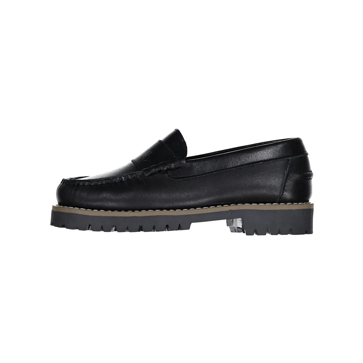 Ladida Shoes Black Leather Chunky Loafer - Image 2