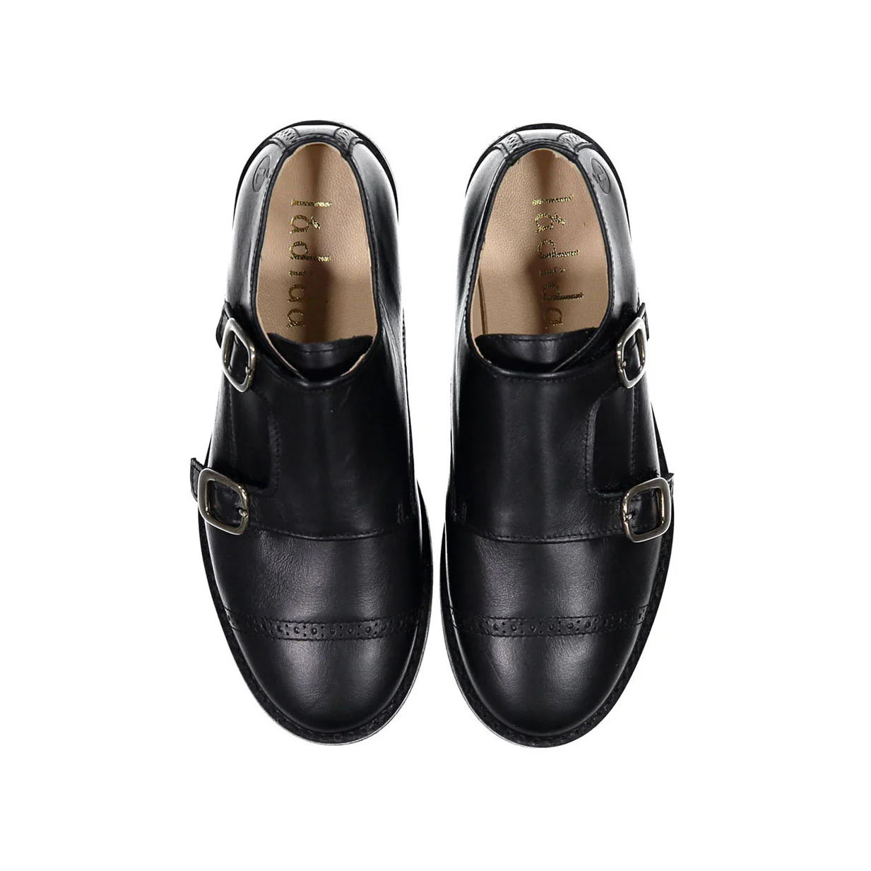 Ladida Shoes Black Monk Strap Dress Shoe