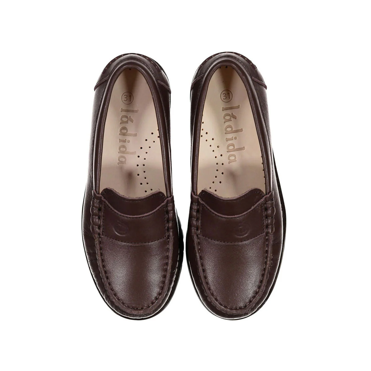 Ladida Shoes Brown Leather Chunky Loafer