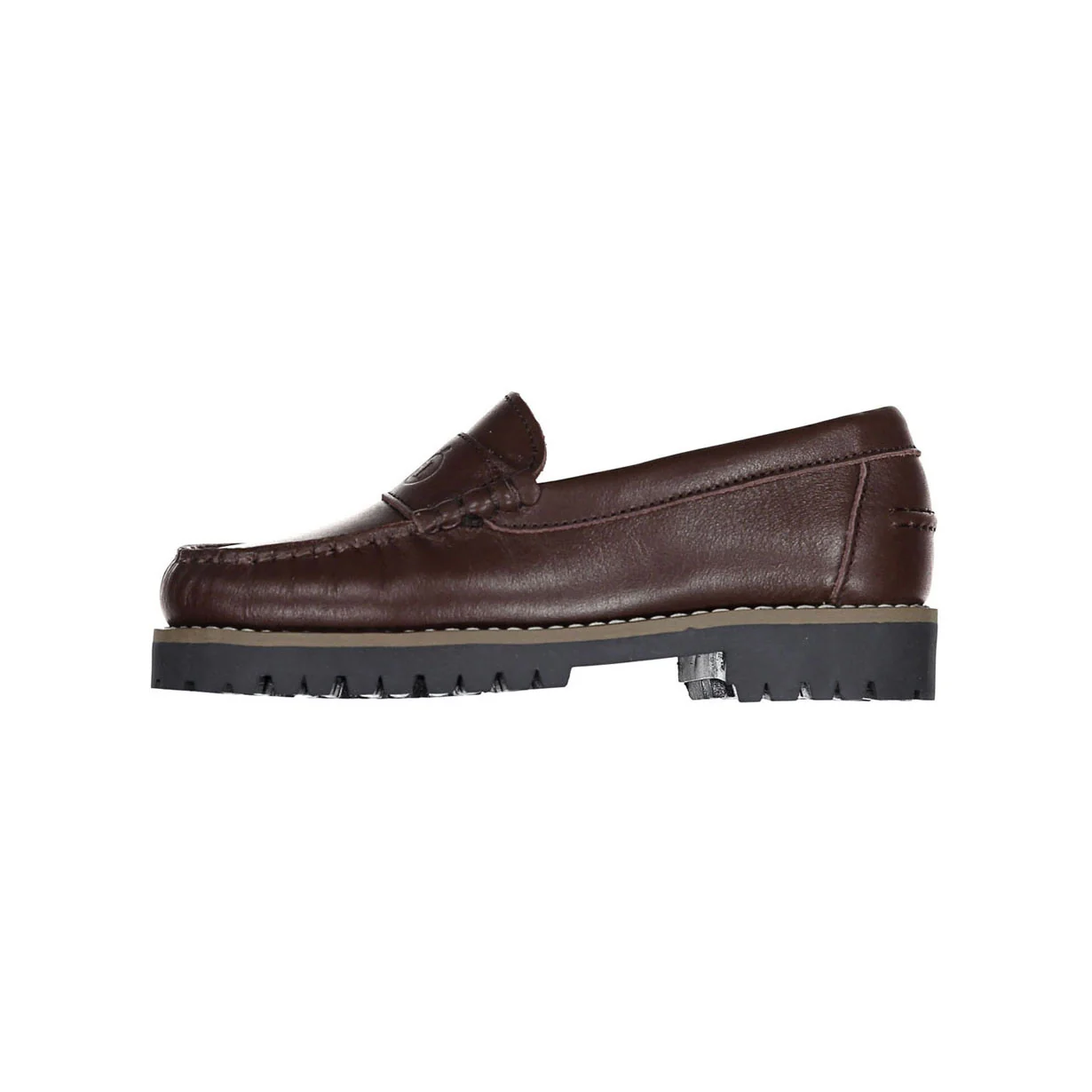 Ladida Shoes Brown Leather Chunky Loafer - Image 2