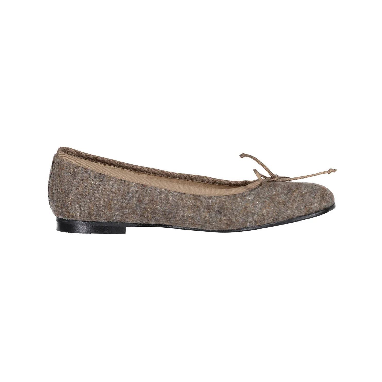 Ladida Shoes Brown Wool Speckled Ballet Flats - Image 3
