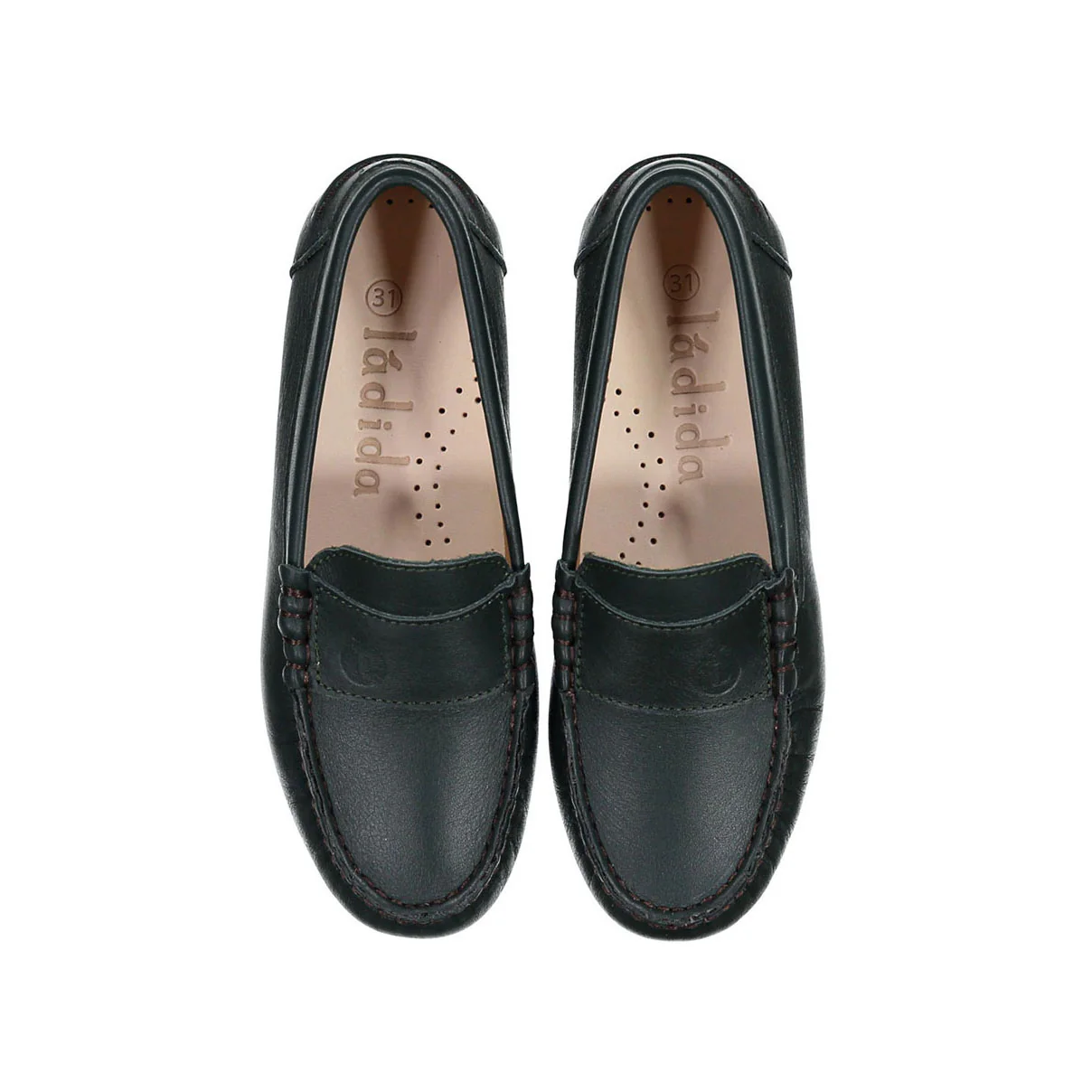 Ladida Green Leather Loafer