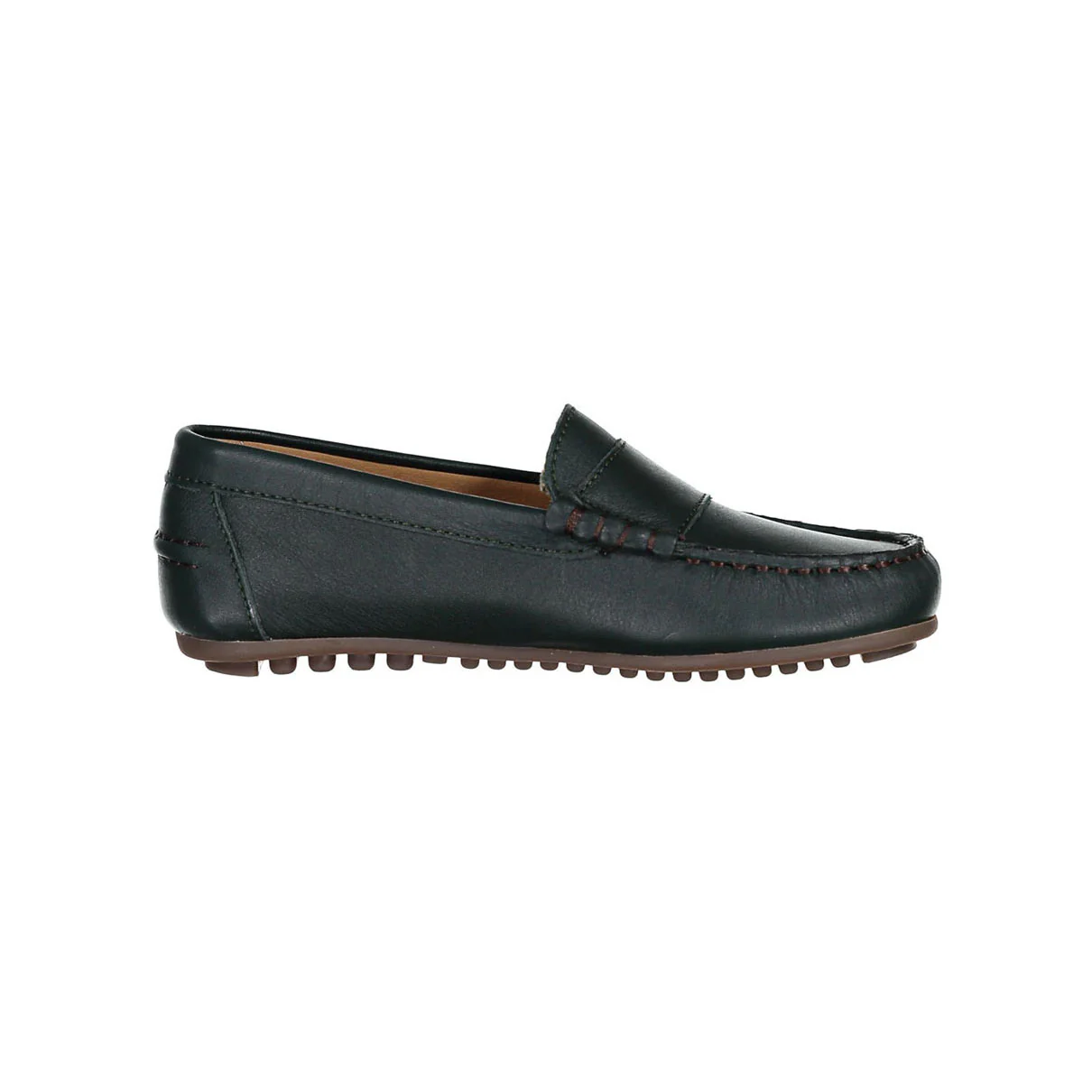 Ladida Green Leather Loafer - Image 2