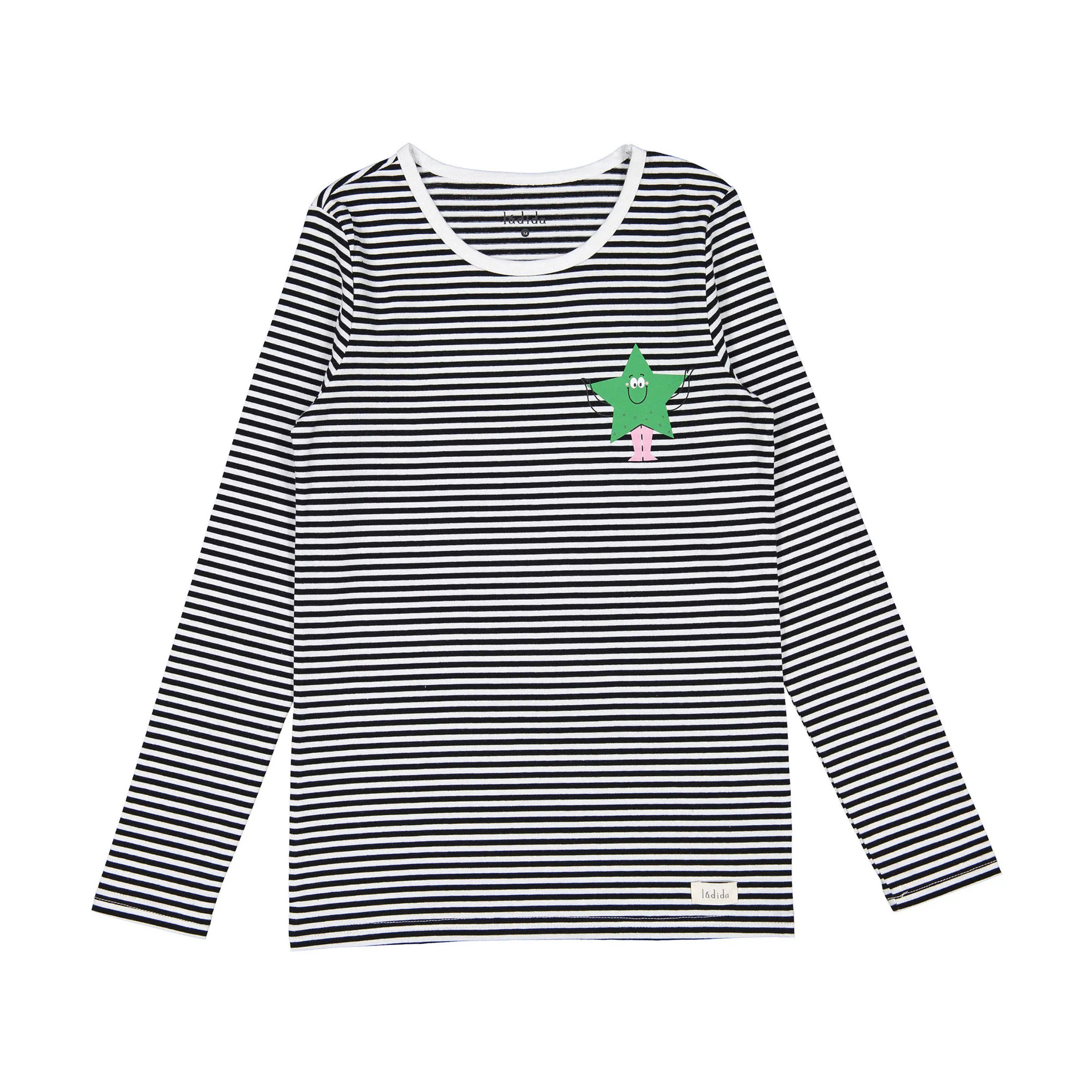 Ladida Black Striped Tee
