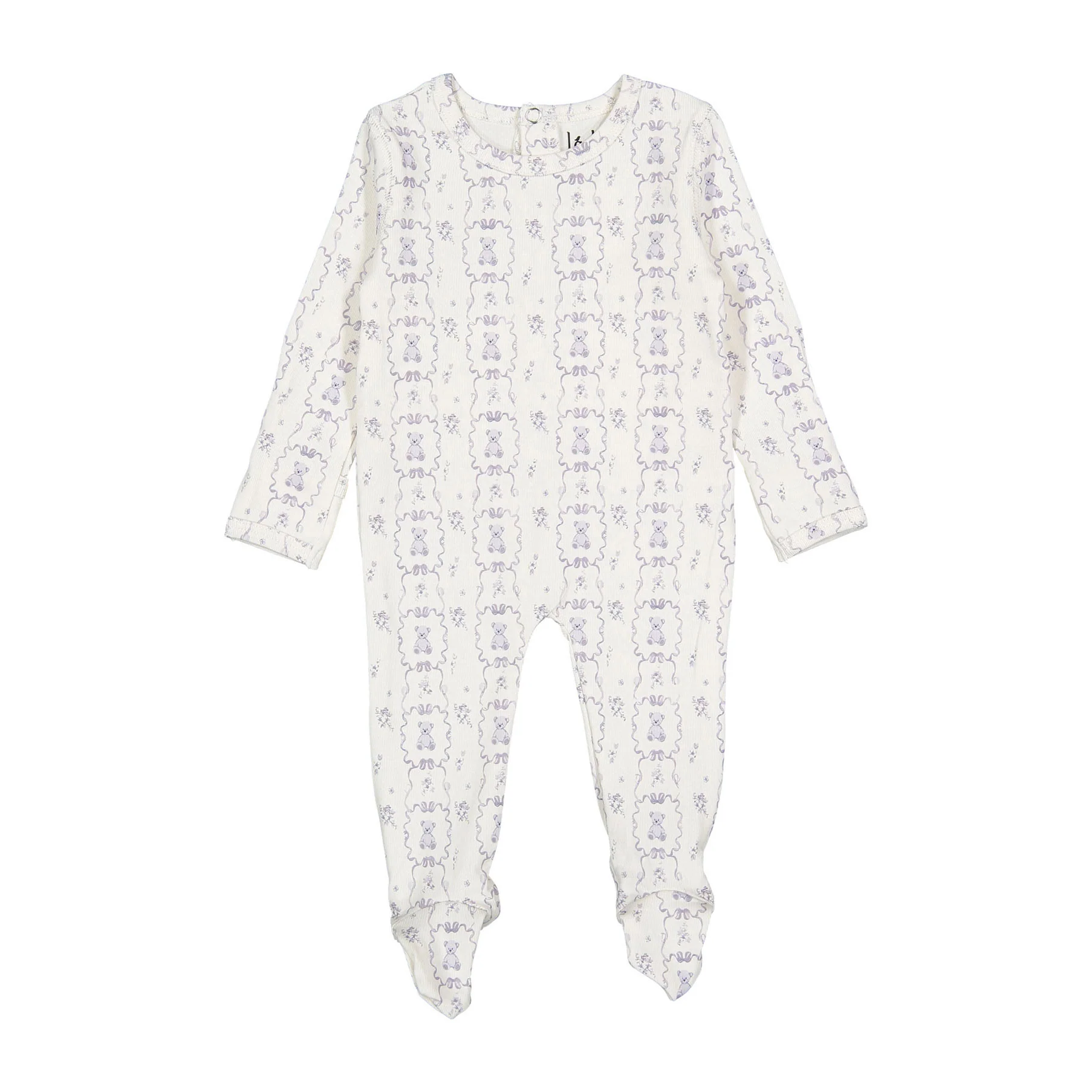 Ladida Layette Blue Teddy Romper