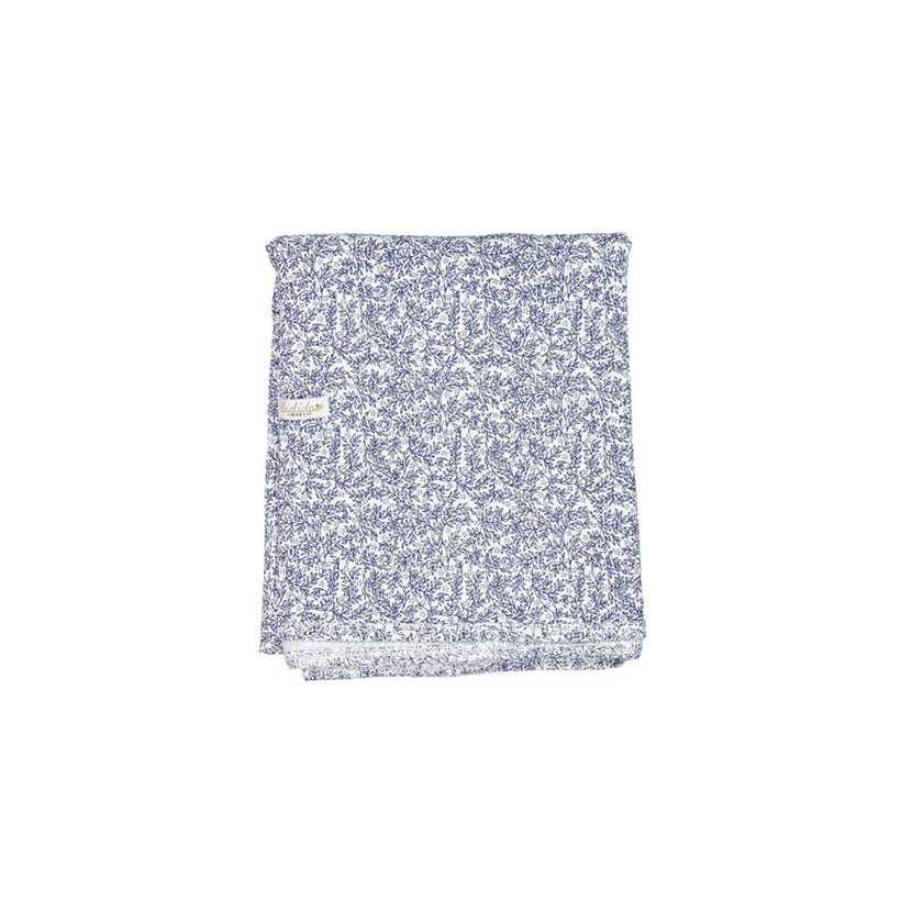 Ladida Layette Blue Vine Blanket