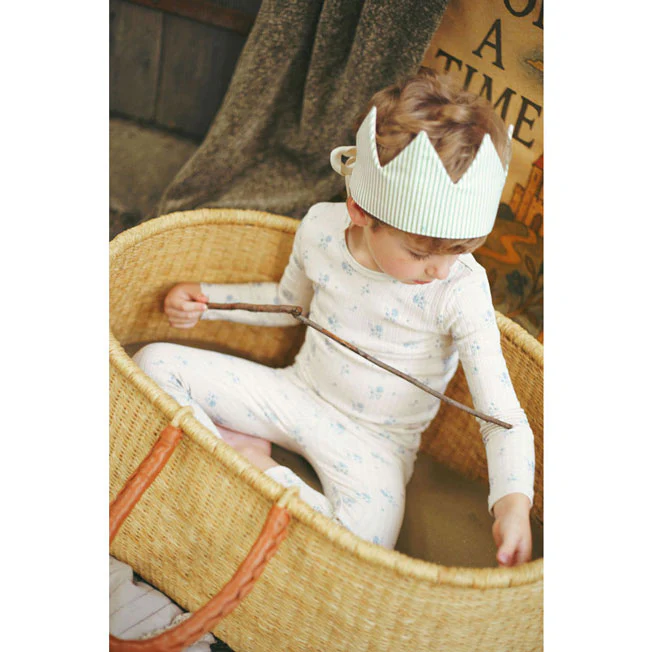 Ladida Layette Blue Watercolor Pajama Set - Image 2